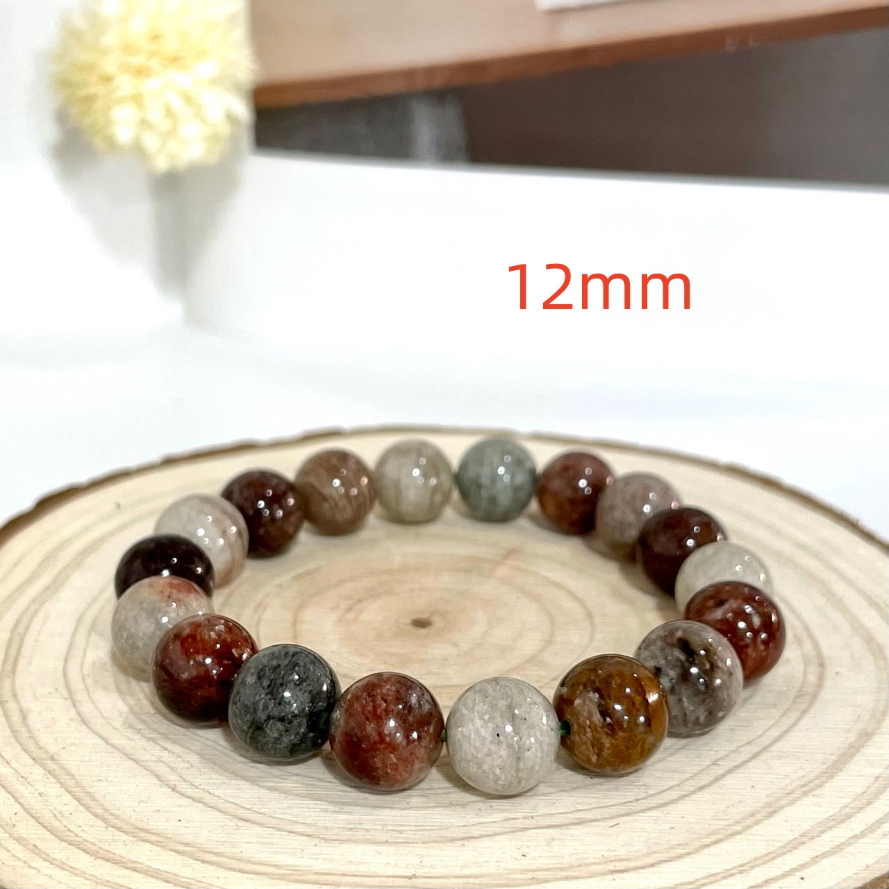 Smoky Phantom Quartz Bracelet 11~13mm Energy Healing Crystals Jewelry for Women DIY Bracelet From IG Crystal