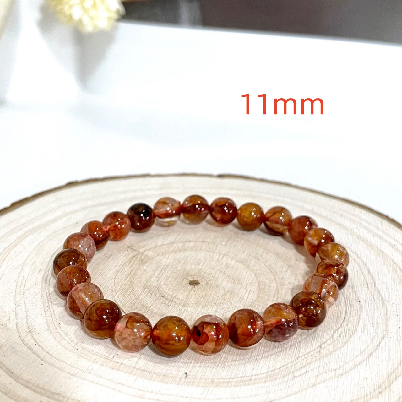 Fire Quartz Bracelet 7~12mm Energy Healing Crystals Jewelry for Women DIY Bracelet From IG Crystal