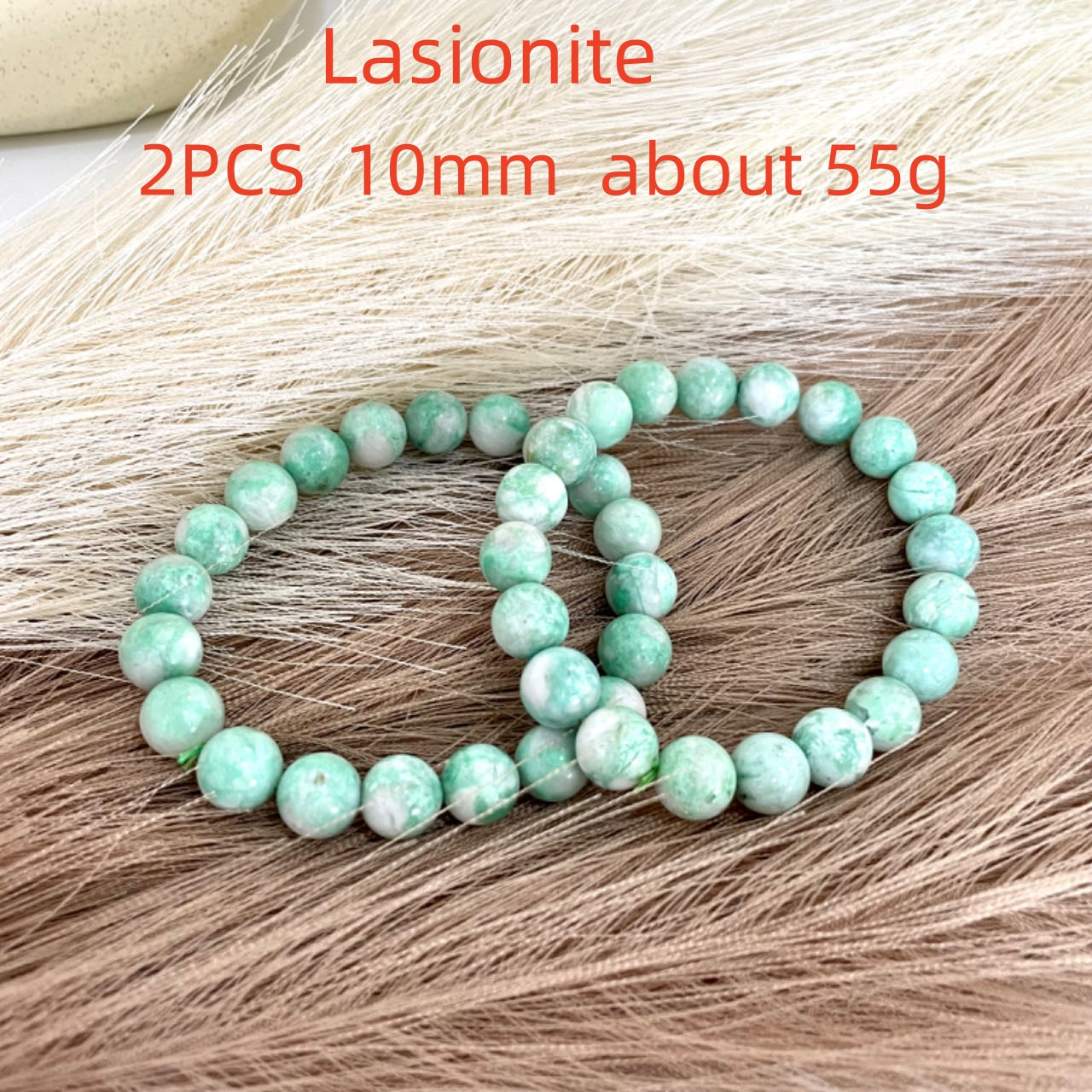 2 / 7PCS Crystal Bracelets Set Lasionite Purple Mica Morganite Black Rutile  Red Pyramid Kunzite Sunstone From IG Crystal