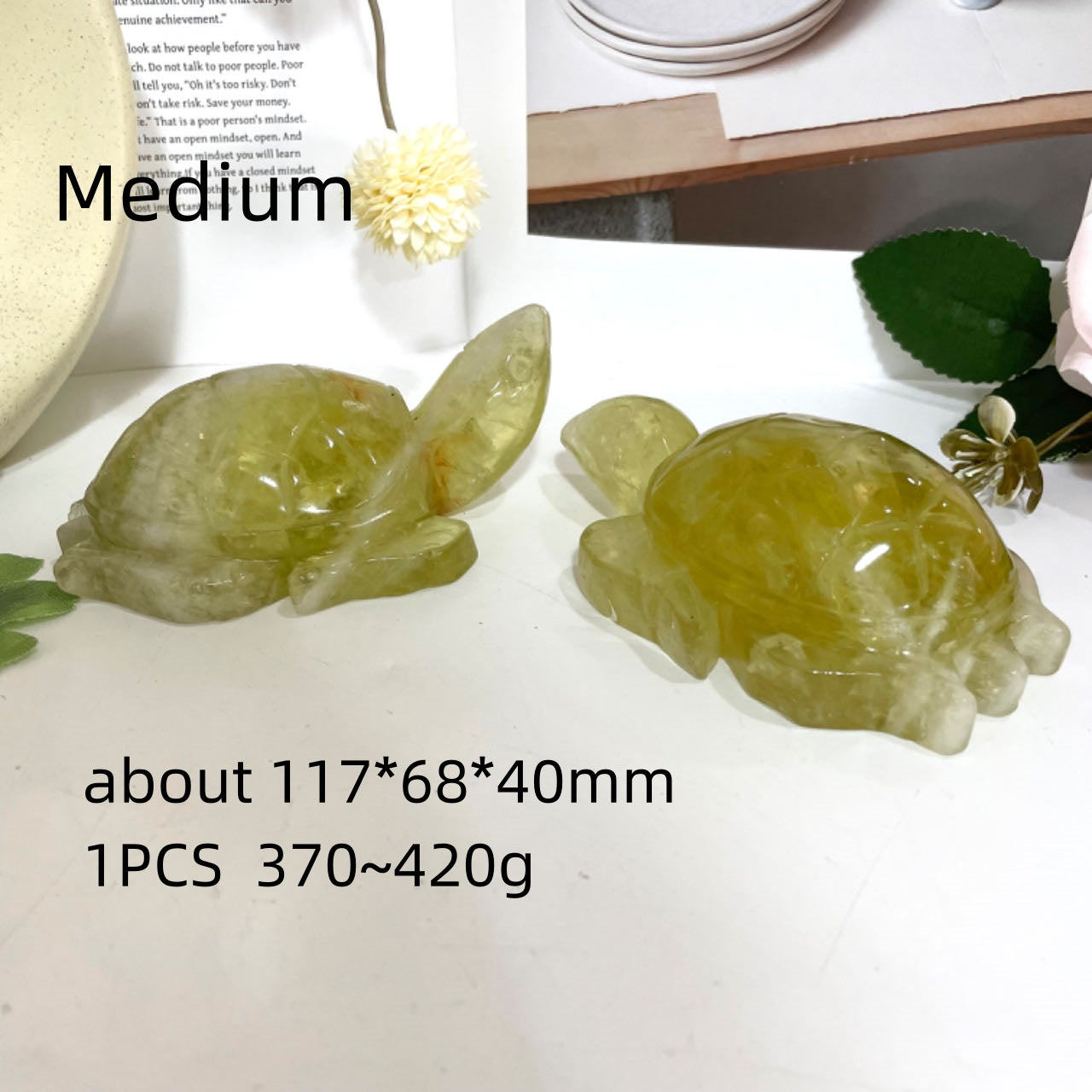Yellow Crystal Turtle High Quality Natural Crystals From IG Crystal