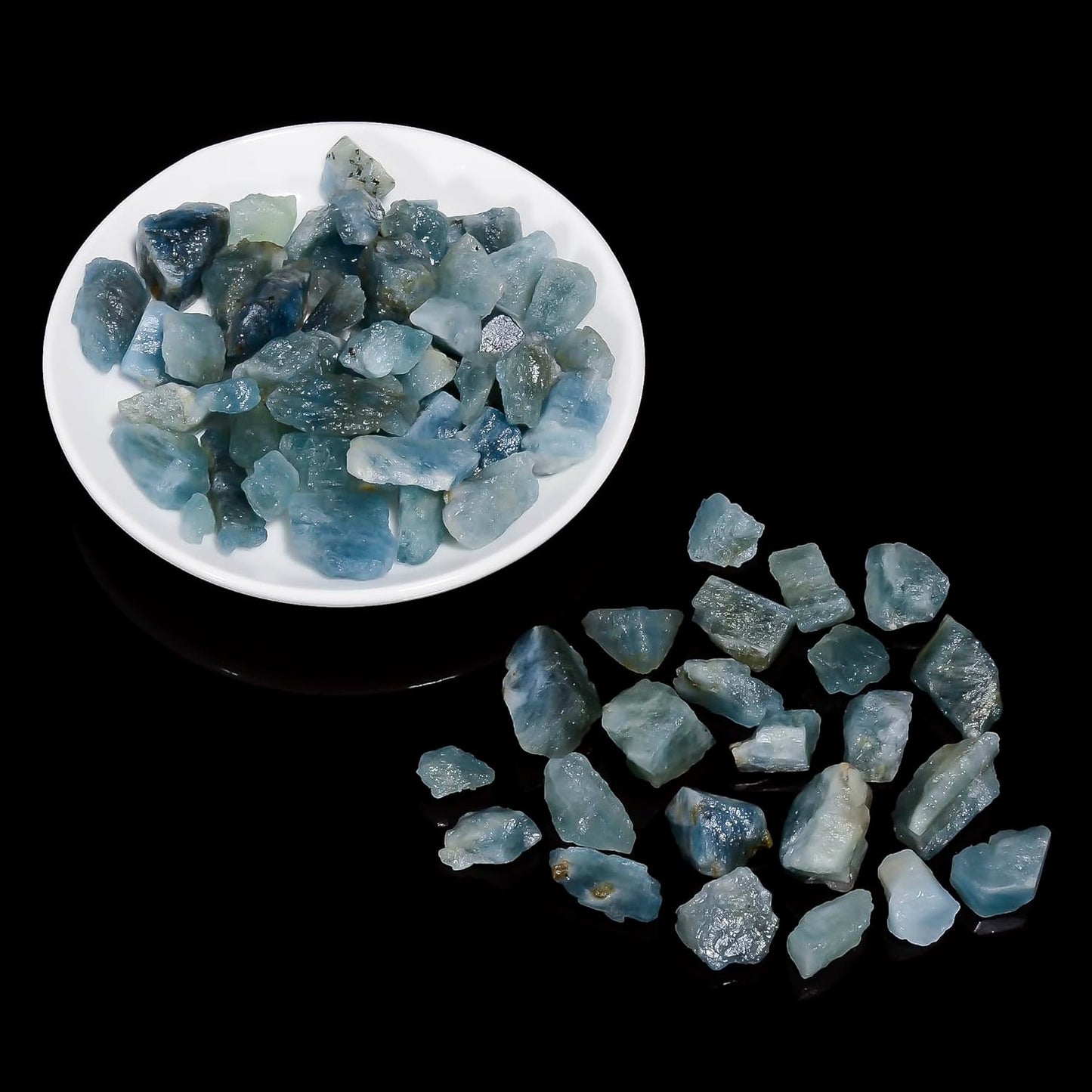 2~4 Counts 100g Natural Aquamarine Chunks Raw Rough Stone For Cabochon Reiki Crytsal Healing Home decor Jewelry Card Natural Crystals Healing Stones Crystal Jewelry Shop Pretty Crystals From IG Crystal
