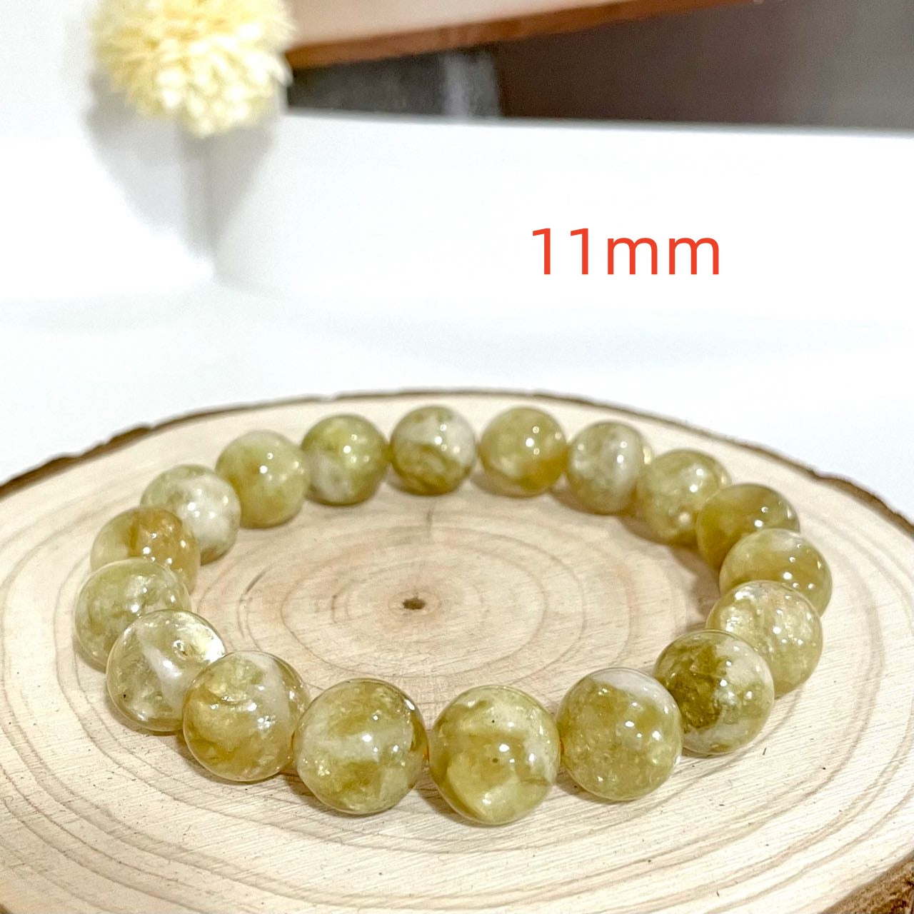 Golden Mica Bracelet 9~12mm Energy Healing Crystals Jewelry for Women DIY Bracelet From IG Crystal