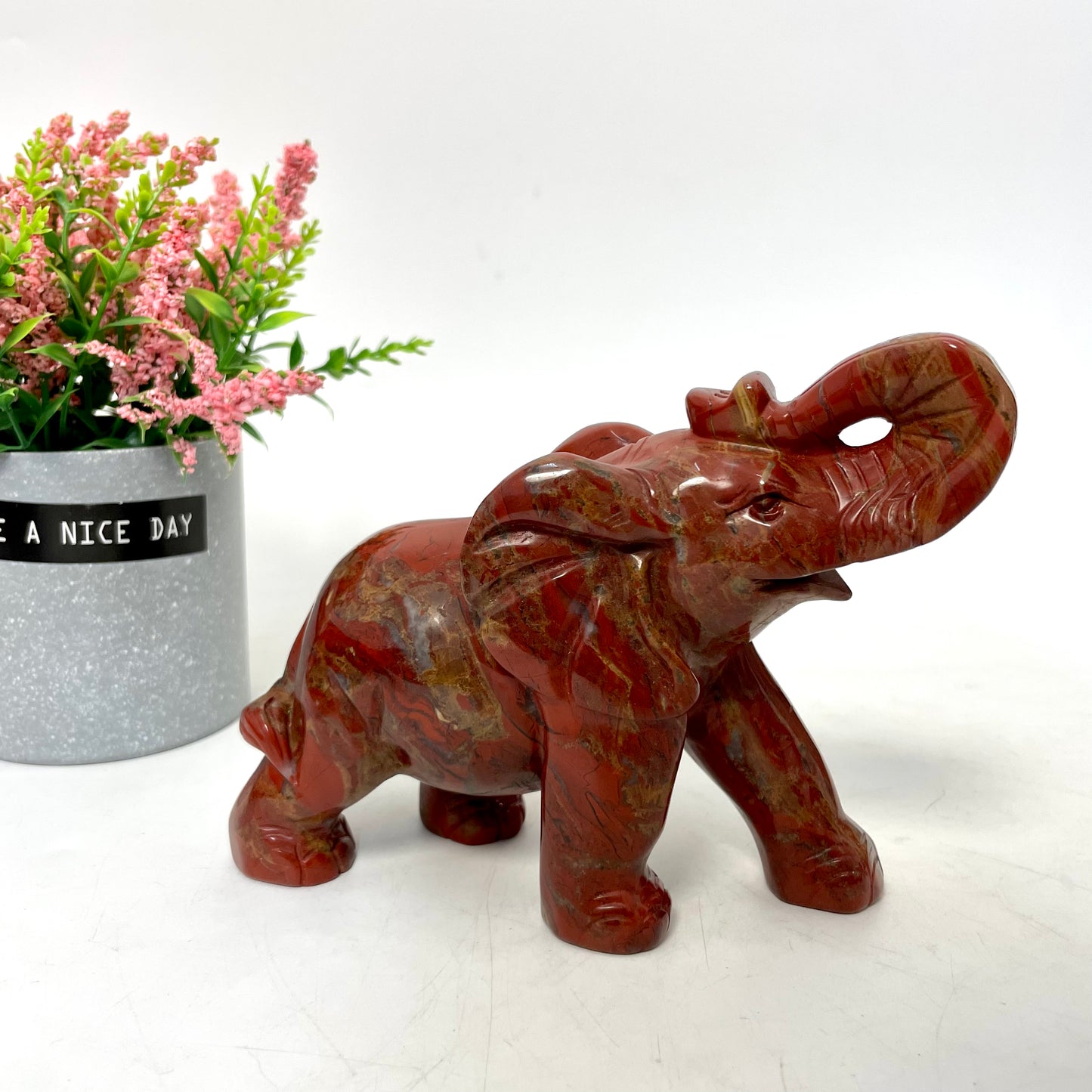 1 Count Red Jasper Elephant Dog Bear Hippo Crystal Carving Natural Stone Gem Mining Chakra Balancing Reiki Healing Crystal Mystery Crystal Display Crystal Shopping Online Home Office Decor From IG Crystal
