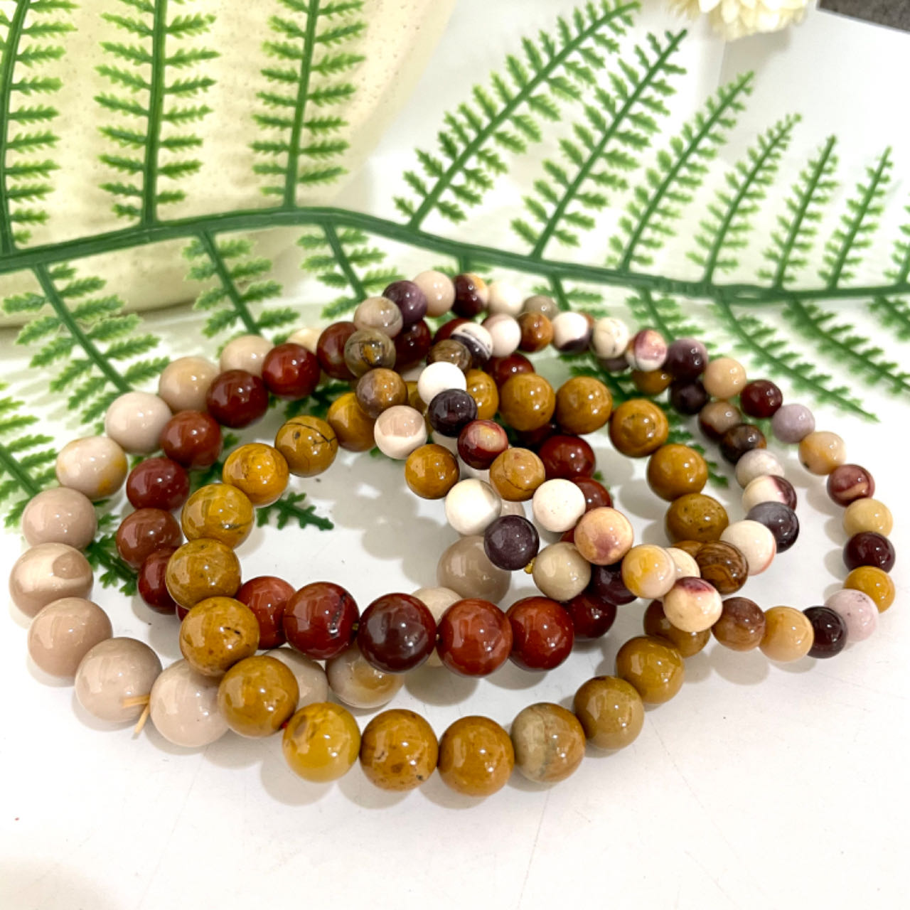 Moonkaite Jasper Bracelet 6~10mm Energy Healing Crystals Jewelry for Women DIY Bracelet From IG Crystal