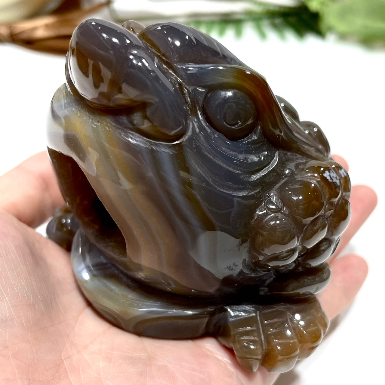 Natural Stone Druzy Agate Toad Crystal Geode Raw Stone For home decor From IG Crystal