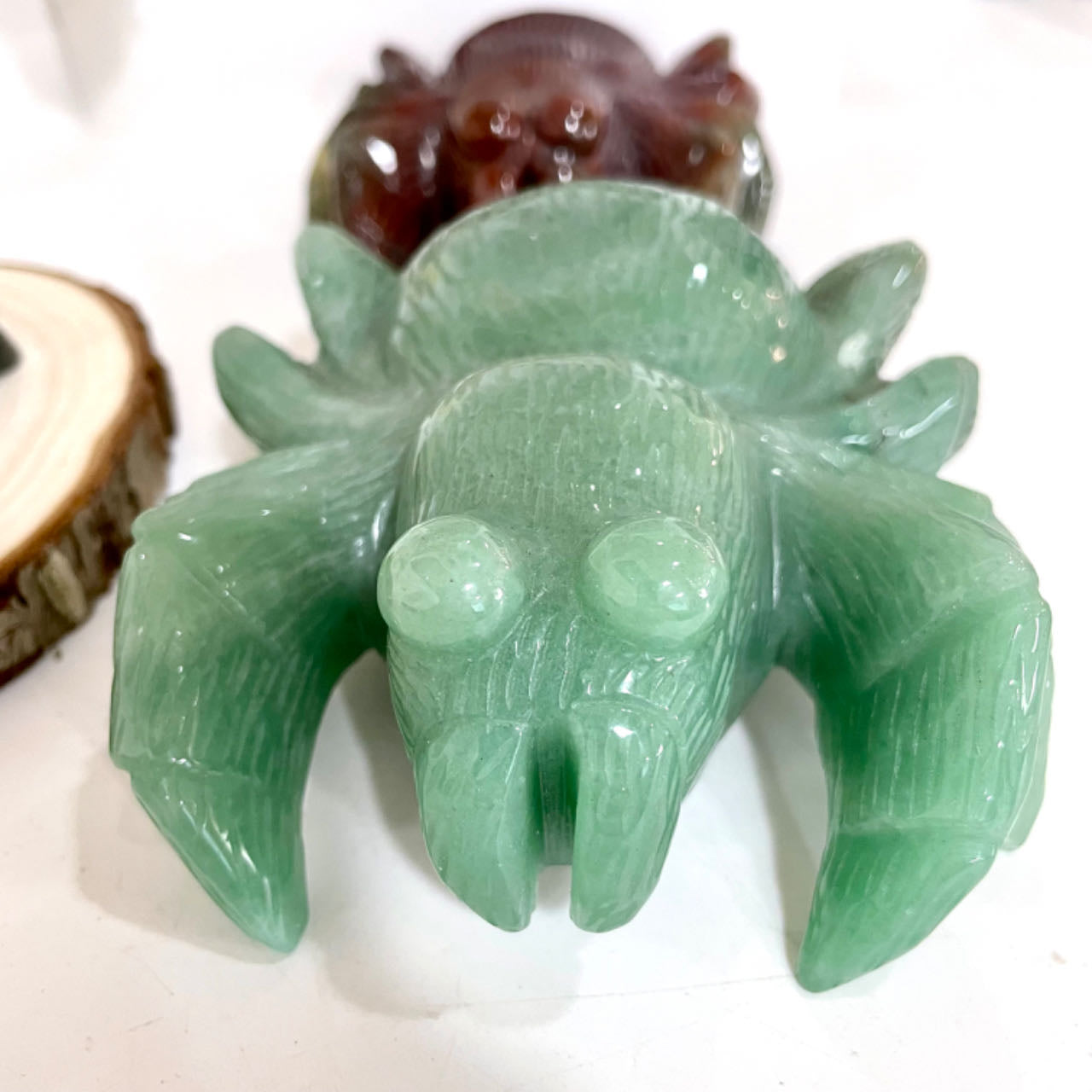 Spider Crystal Ocean Jasper Green Aventurine Healing Stone From IG Crystal