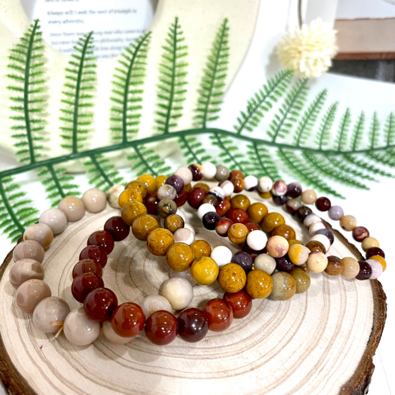 Moonkaite Jasper Bracelet 6~10mm Energy Healing Crystals Jewelry for Women DIY Bracelet From IG Crystal