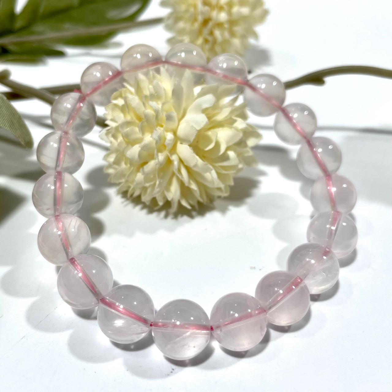 High Quality Rose Quartz Bracelet 9~15mm Energy Healing Crystals Jewelry for Women DIY Bracelet From IG Crystal