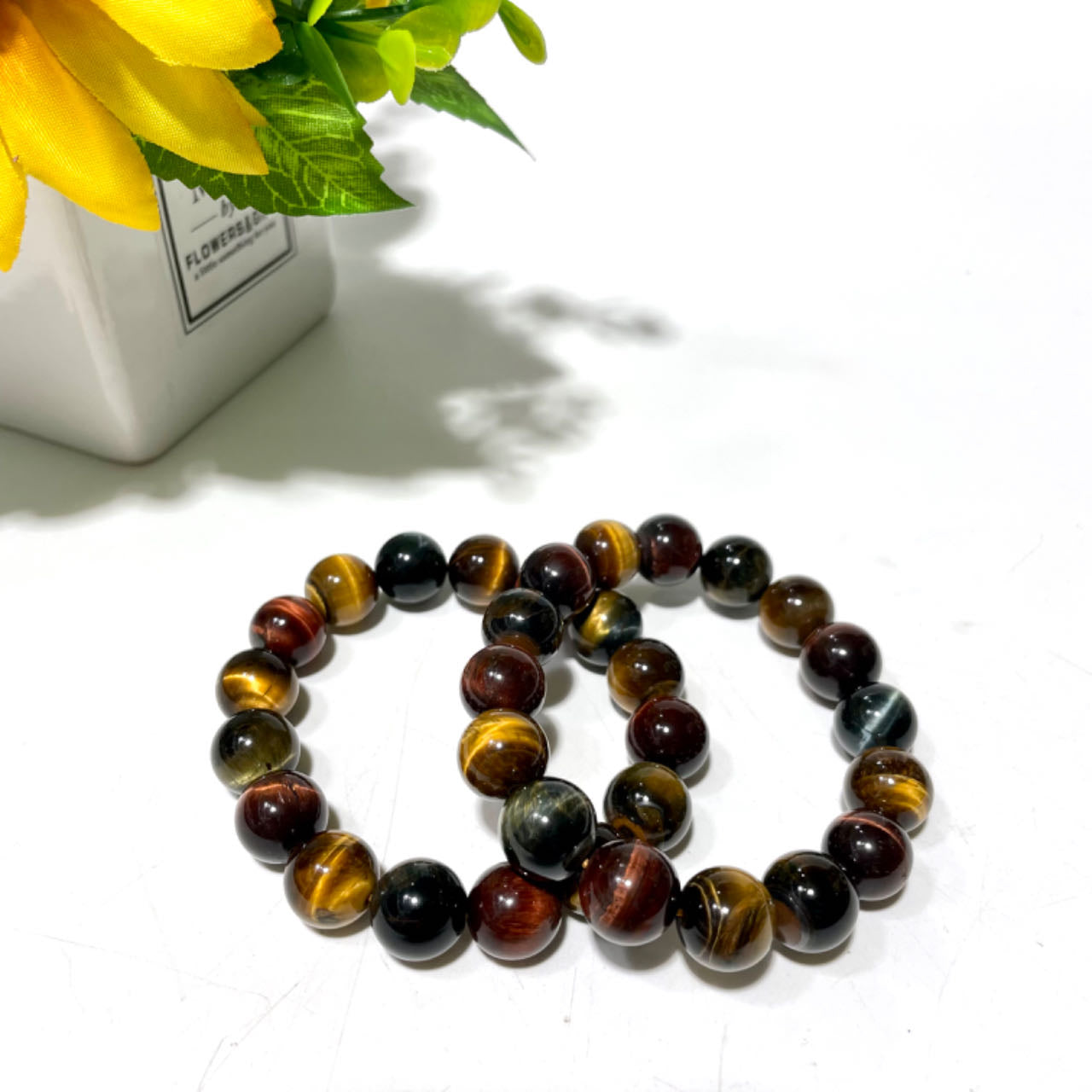Black Blue Colourful Tiger Eye Bracelet Set 9mm 10mm 12mm Energy Healing Crystals Jewelry for Women DIY Bracelet From IG Crystal