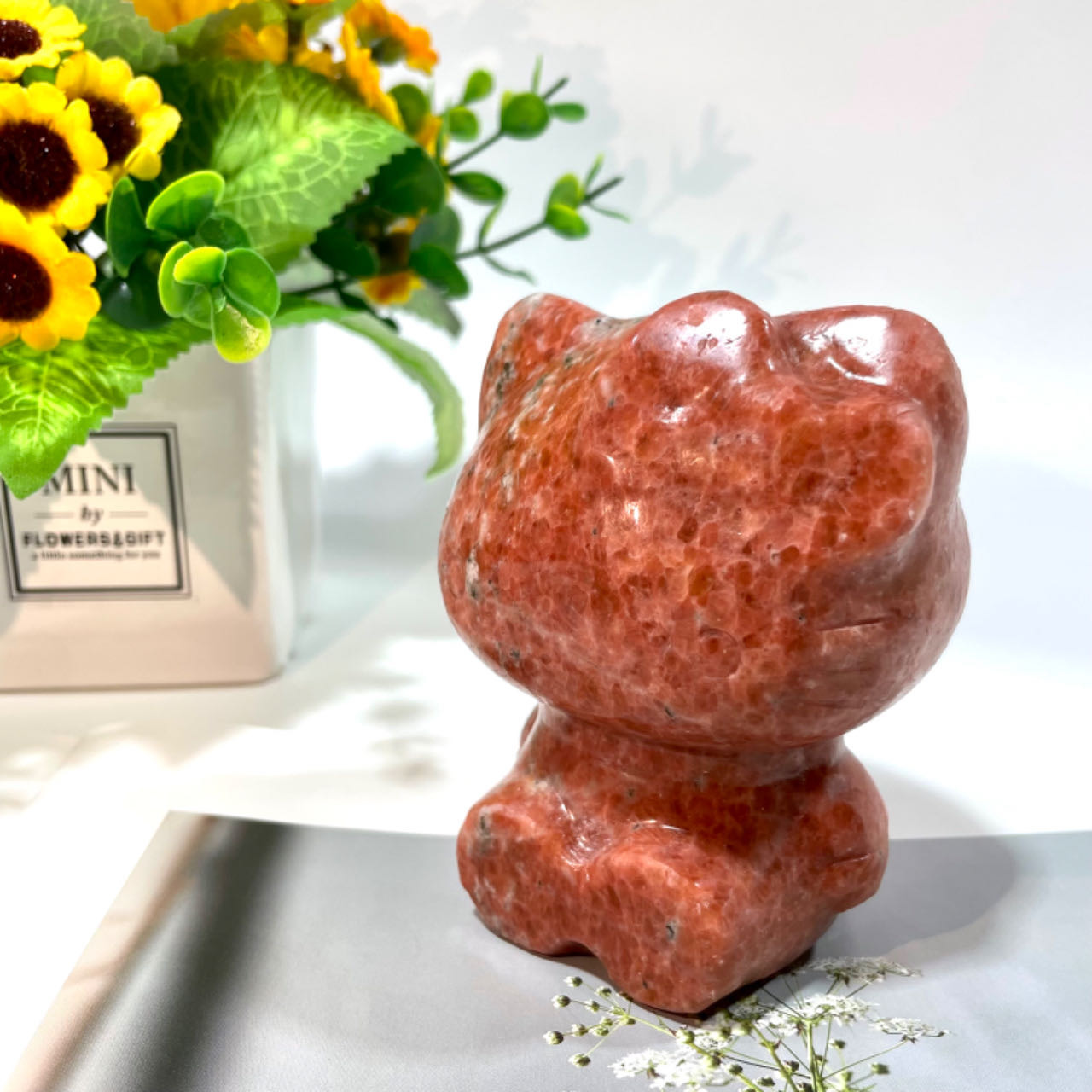 1 Count Sunstone HK Crystal Carving Natural Stone Gem Mining Chakra Balancing Reiki Healing Crystal Mystery Crystal Display Crystal Shopping Online Home Office Decor From IG Crystal