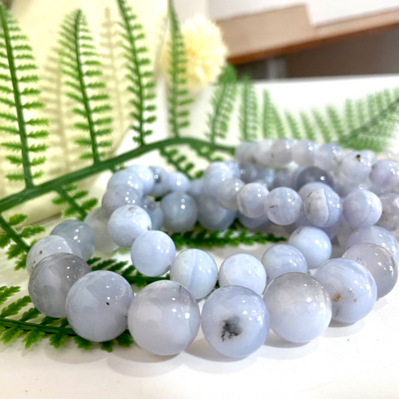 Blue Lace Agate Bracelet 6~12mm Energy Healing Crystals Jewelry for Women DIY Bracelet From IG Crystal