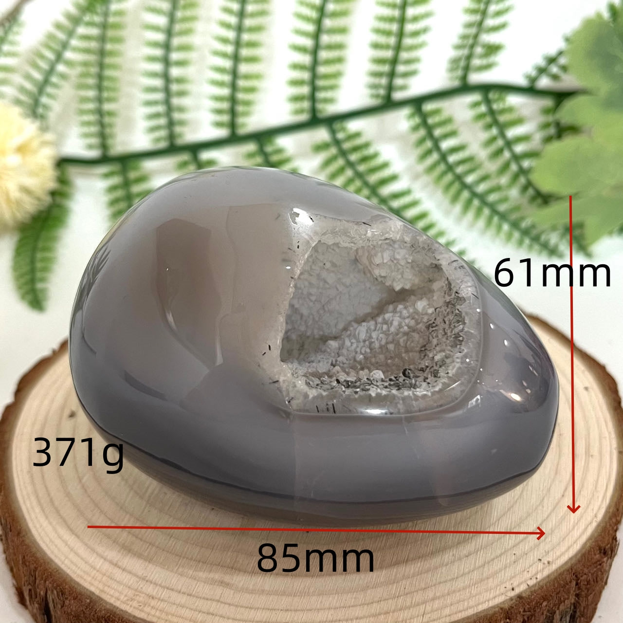 Different Maerail Druzy Egg Natural Raw Geode From IG Crystal