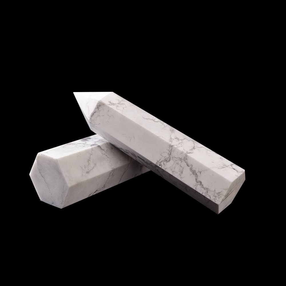 Natural White Turquoise Crystal Wand Obelisk Energy Stone Home Decor Crystal Mineral Crystal Point Collection From IG Crystal