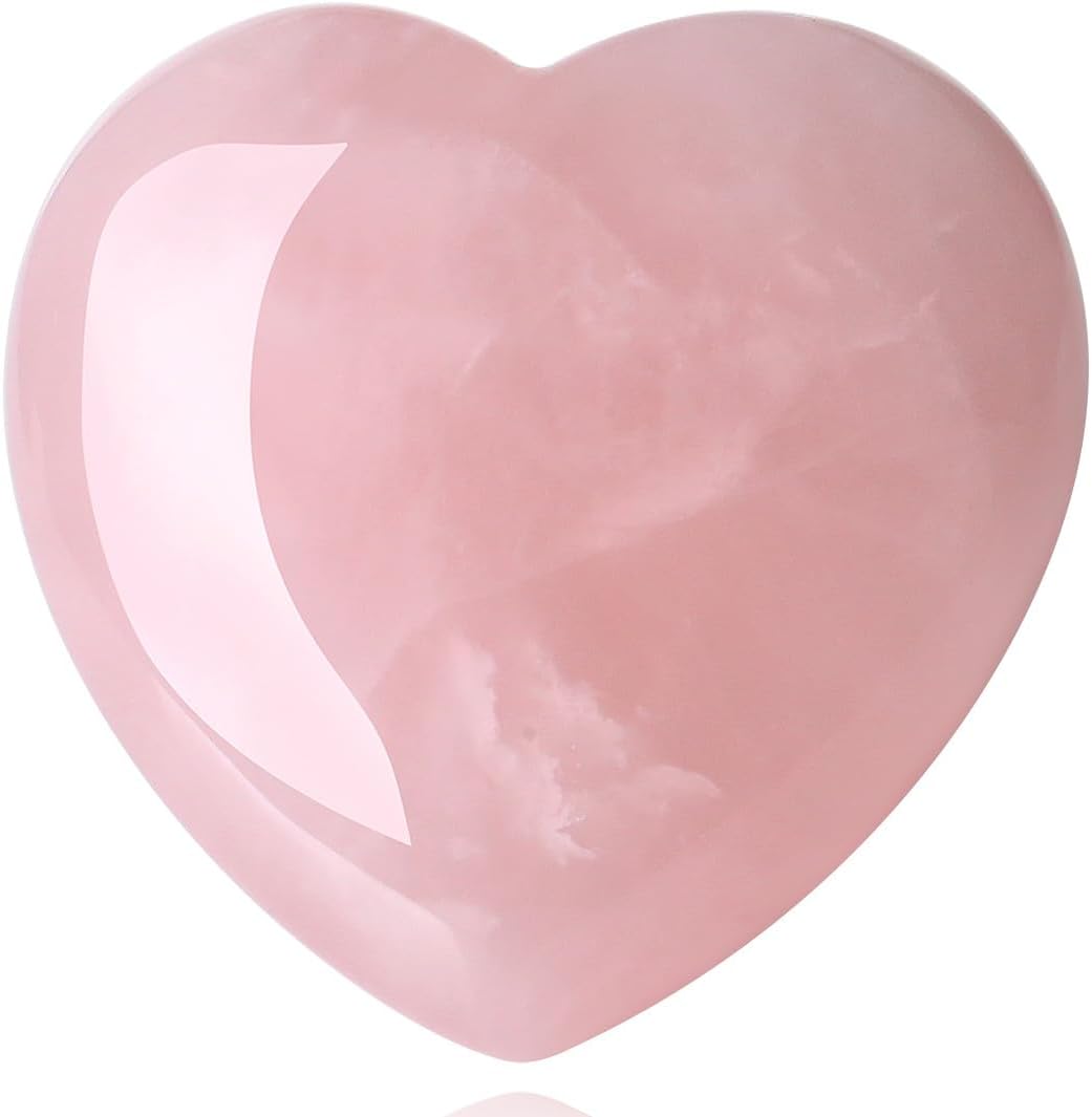 3~4PCS Heart Shape Rose Quartz Crystal From IG Crystal