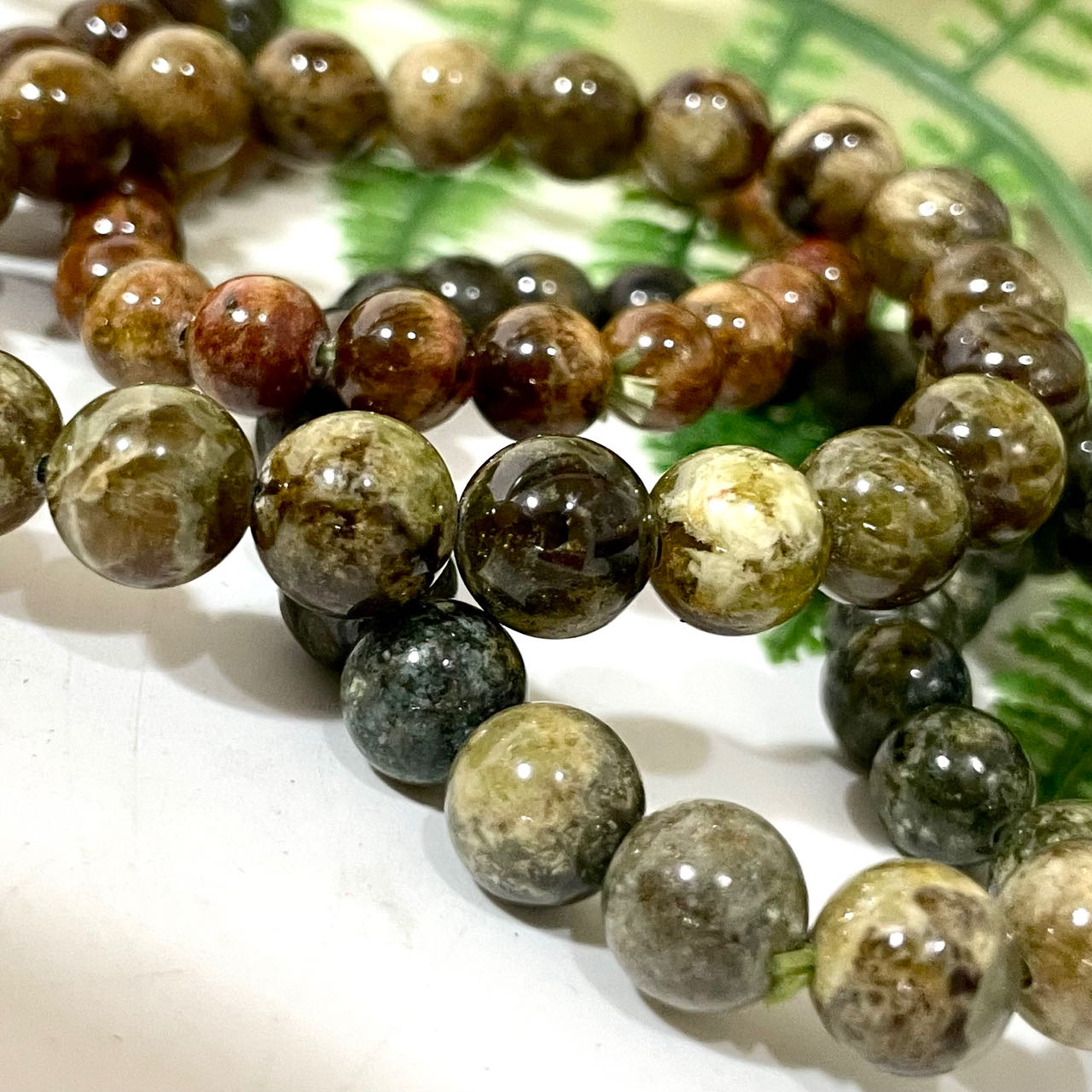Green Garnet Bracelet 9~14mm Energy Healing Crystals Jewelry for Women DIY Bracelet From IG Crystal
