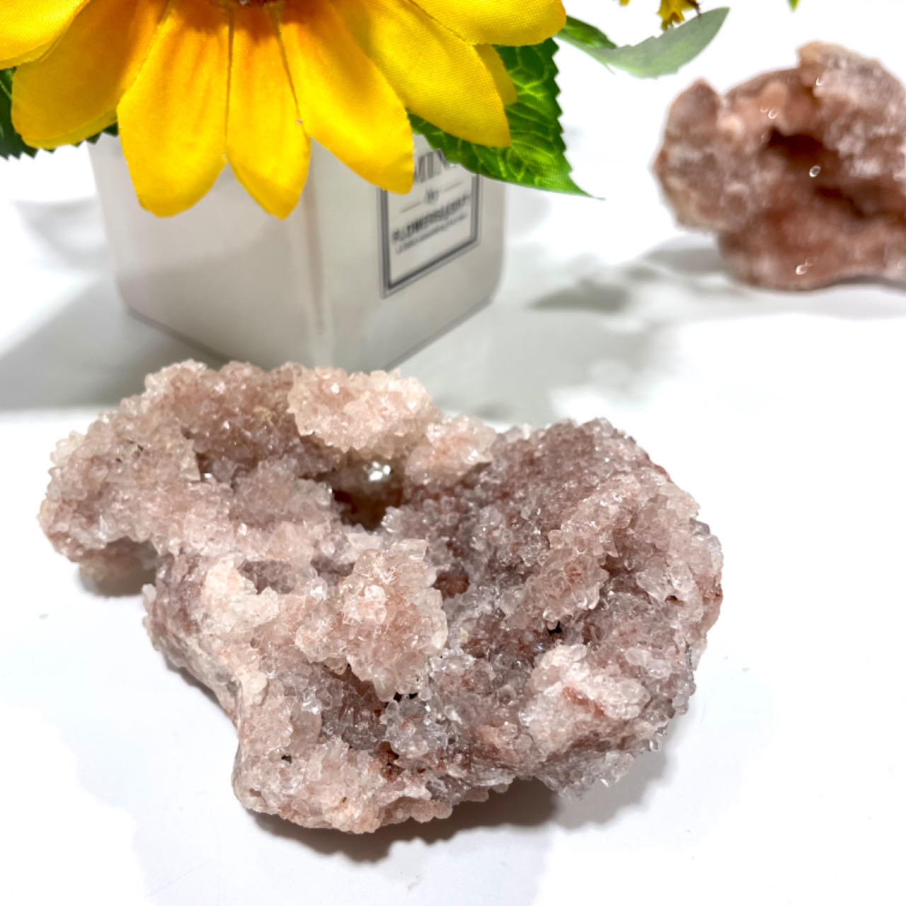 Pink Amethyst Crystal Cluster Geode Healing Crystal Gem Reiki Healing Home Decor Crystal Jewelry Shop Pretty Crystals From IG Crystal