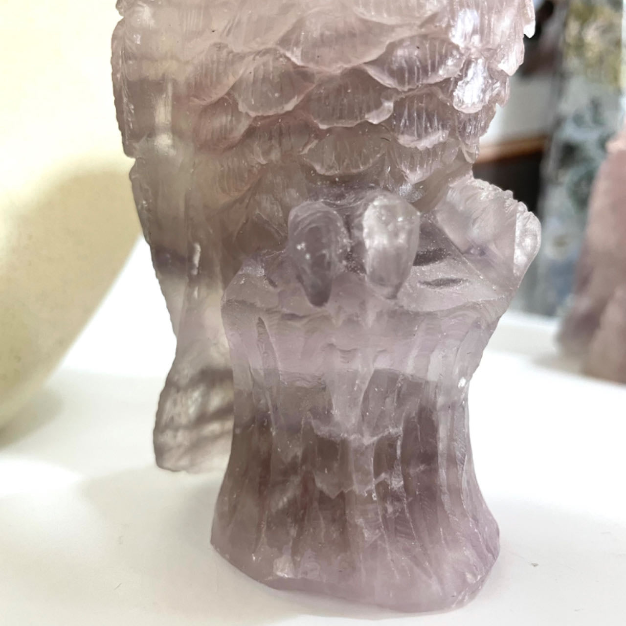Fluorite Owl Crystal Height about 11CM From IG Crystal
