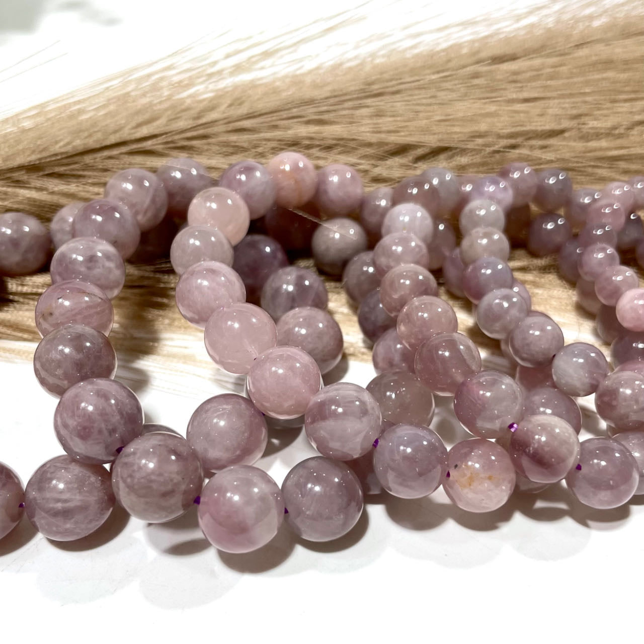 3 Counts Lavender Purple Pink Crystal Bracelet 8~13mm Energy Healing Crystals Jewelry for Women DIY Bracelet From IG Crystal