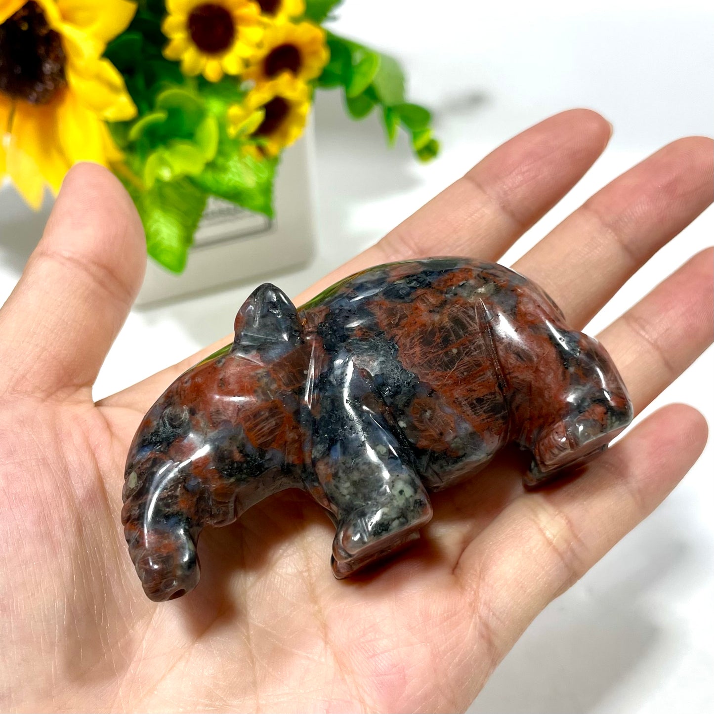 2 Counts 3 Inches Anteater Crystal Carving Green Aventurine Red Picture Jasper Healing Stones Natural Stone Chakra Balancing Reiki Home Office Decor From IG Crystal