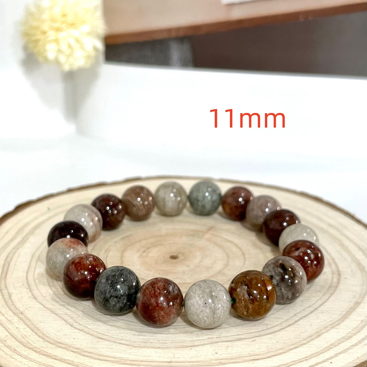 Smoky Phantom Quartz Bracelet 11~13mm Energy Healing Crystals Jewelry for Women DIY Bracelet From IG Crystal