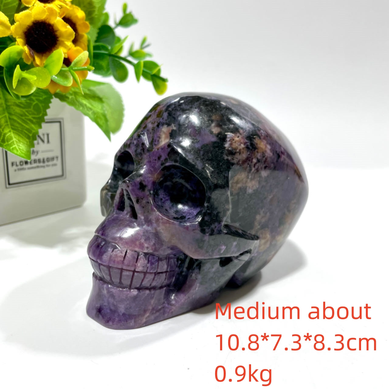 1 Count Big Charoite Skull Healing Crystal Gem Reiki Healing Home Decor Crystal Jewelry Shop Pretty Crystals From IG Crystal