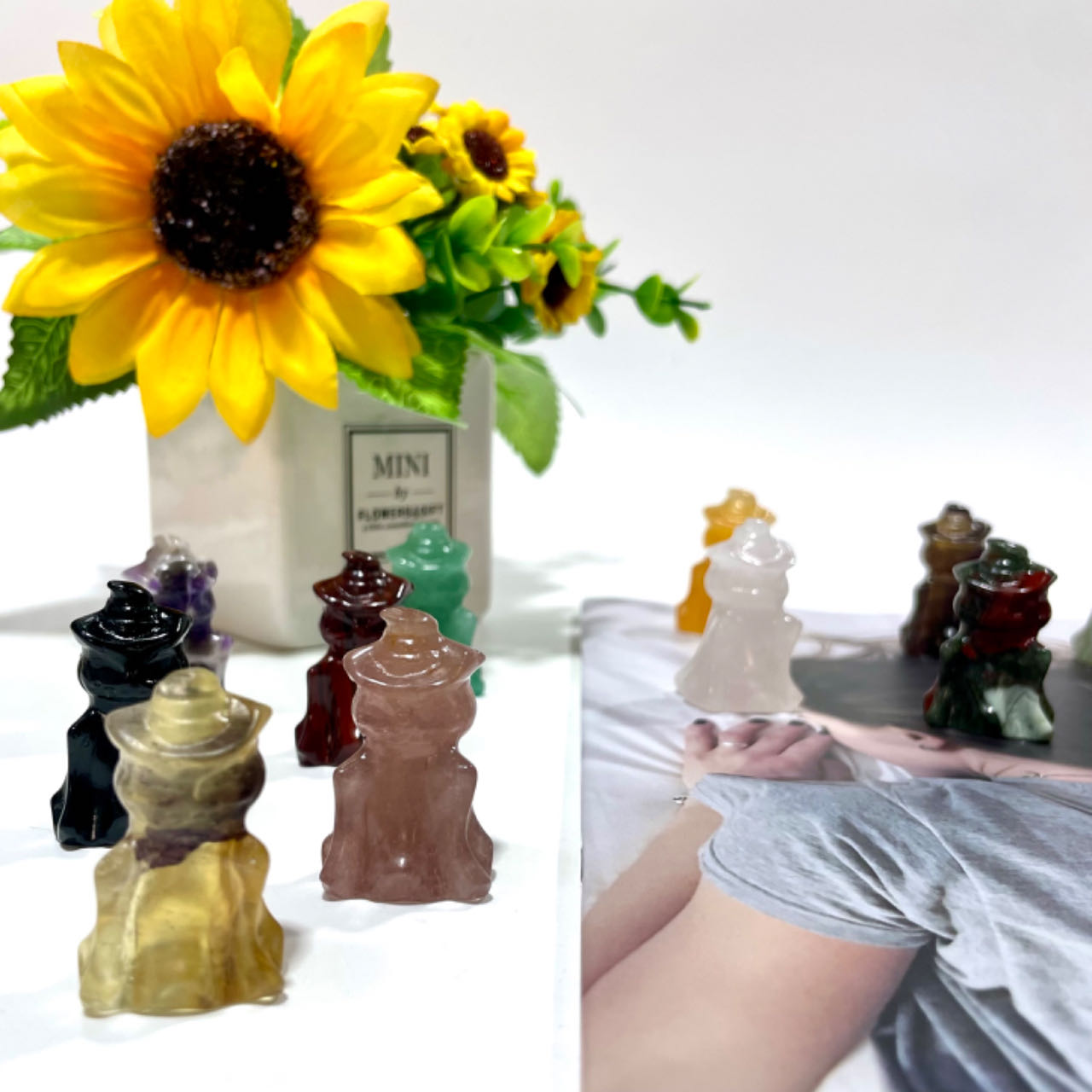 Halloween Pumpkin Ghost 15 Counts Various Materials Crystal Healing Crystal Gem Reiki Healing Home Decor Crystal Jewelry Shop Pretty Crystals From IG Crystal