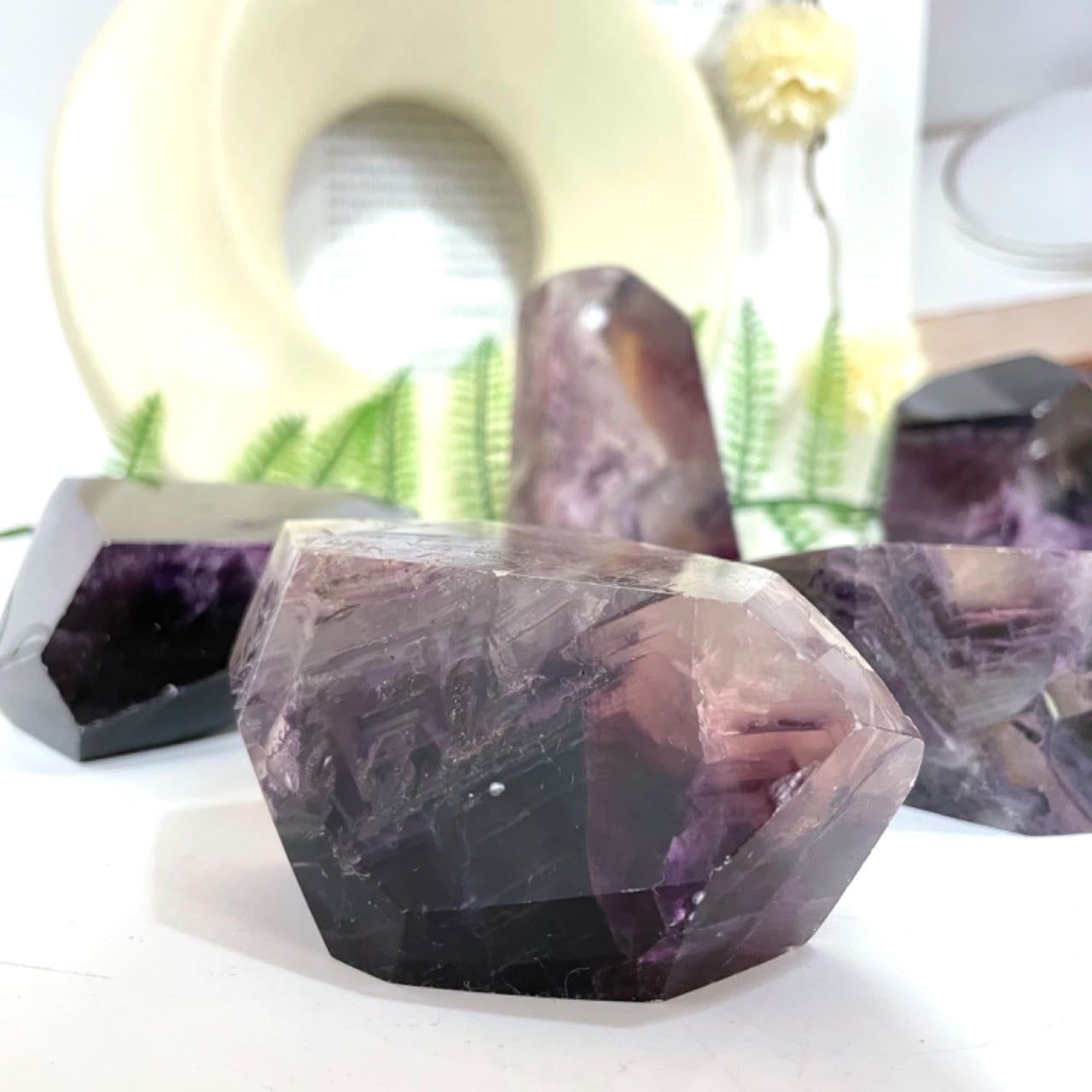 1~2PCS 500~600g Fluorite Raw Gemstone Healing Stone Home Decoration From IG Crystal