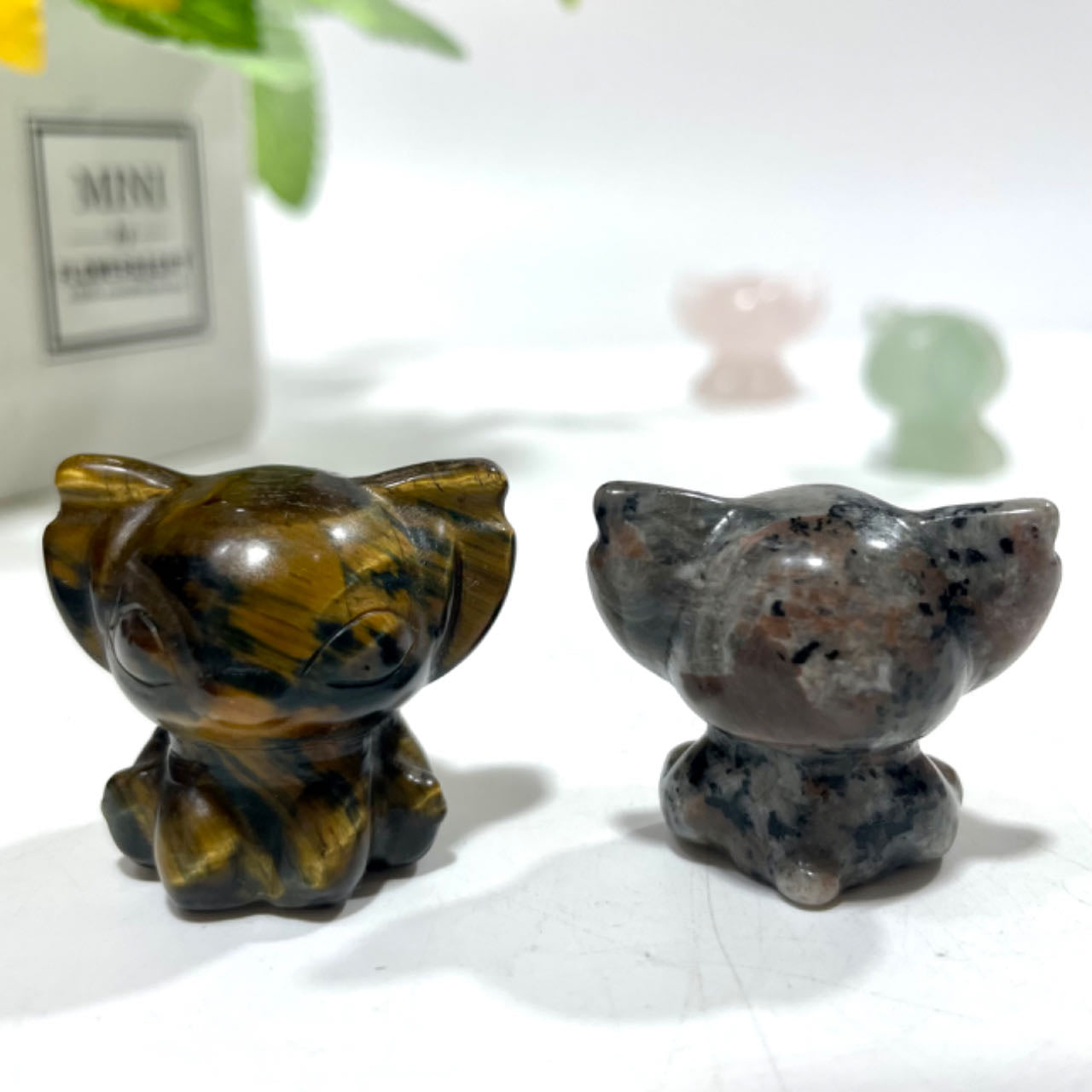 Various Materials Stitch Crystal 9 Counts Clear Quartz Rose Quartz Fluorite Green Aventurine Tiger Eye Moss Agate Jasper Healing Crystal Gem Reiki Healing Home Decor Crystal Jewelry Shop Pretty Crystals From IG Crystal