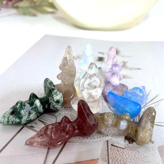 10 Counts Different Material Yoga Lady Crystal Rose Quartz Clear Quartz Kiwi Jasper Sodalite Amethyst Opalite Unakite Healing Crystal From IG Crystal