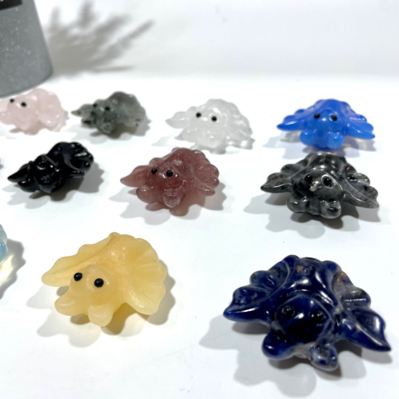5 Counts Various Materials Halloween Bat Crystal Carving Healing Crystal Gem Reiki Healing Home Decor Crystal Jewelry Shop Pretty Crystals From IG Crystal