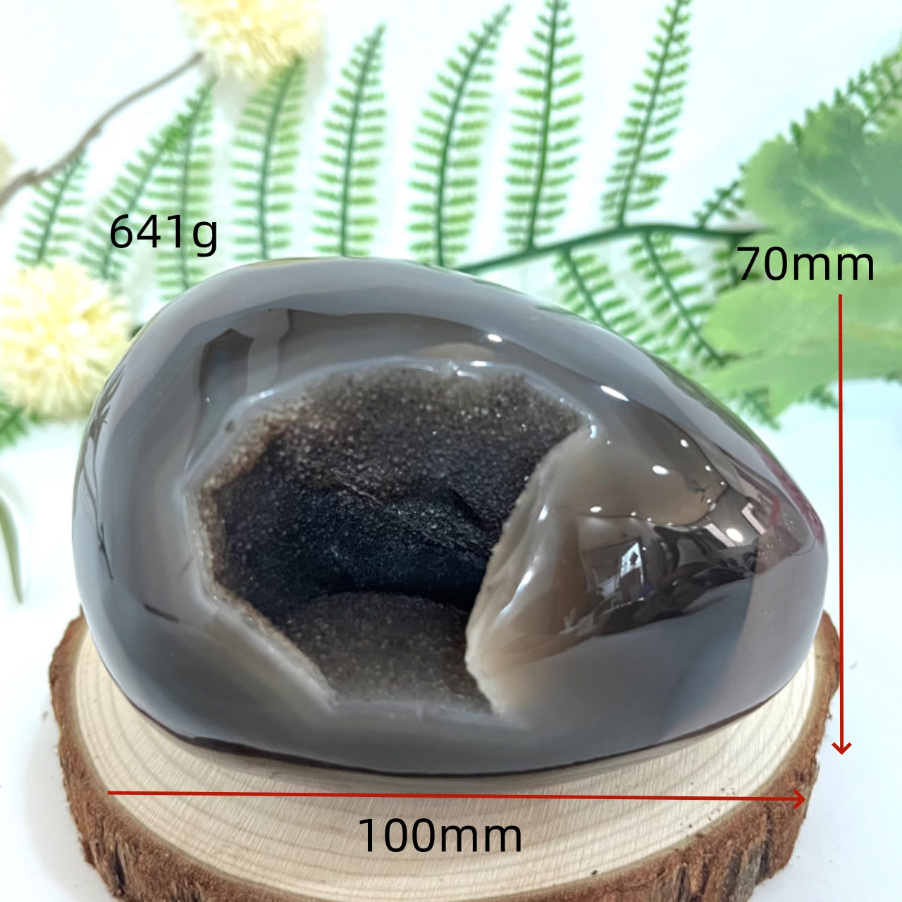 Different Maerail Druzy Egg Natural Raw Geode From IG Crystal