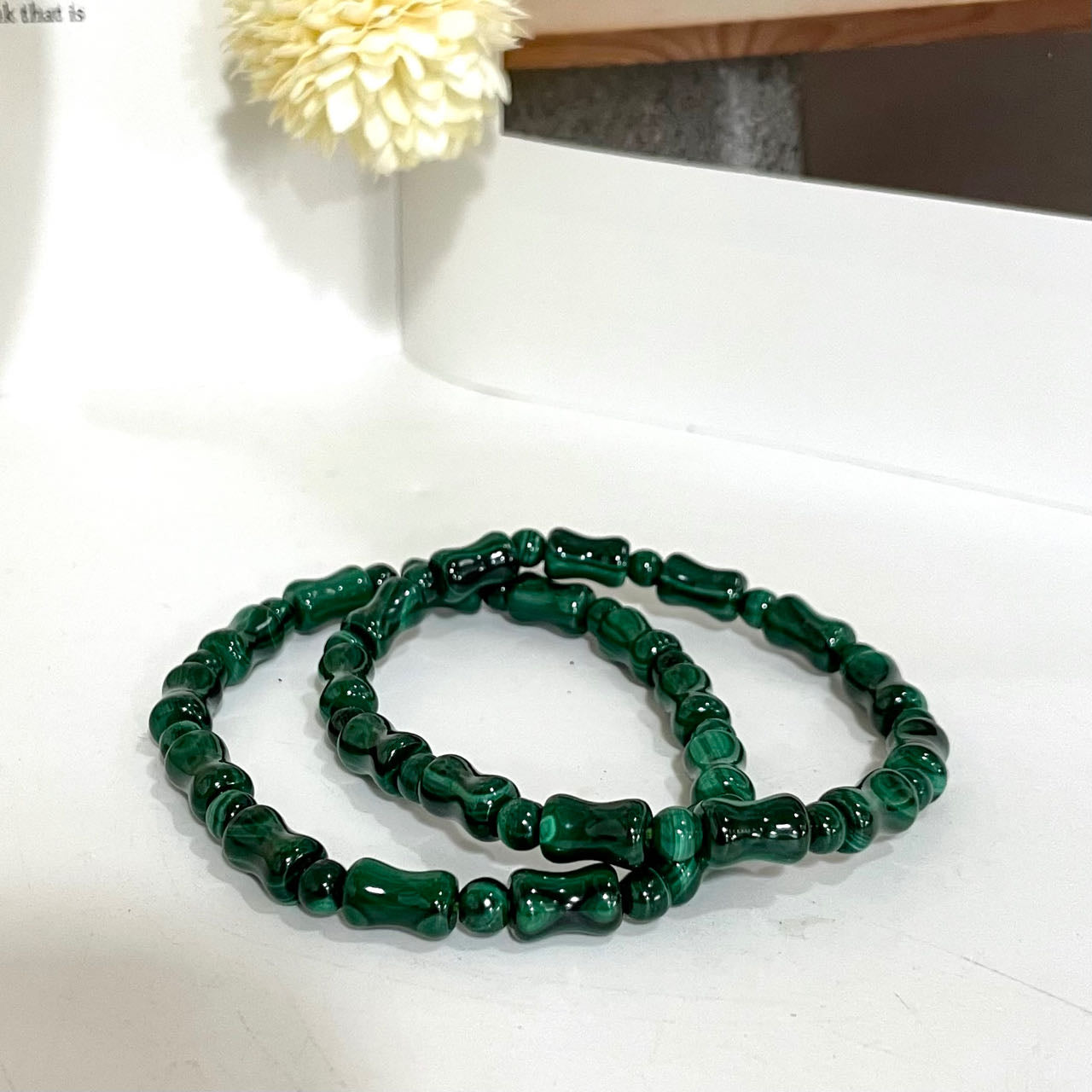 Malachite Bracelet 7~11mm Energy Healing Crystals Jewelry for Women DIY Bracelet From IG Crystal