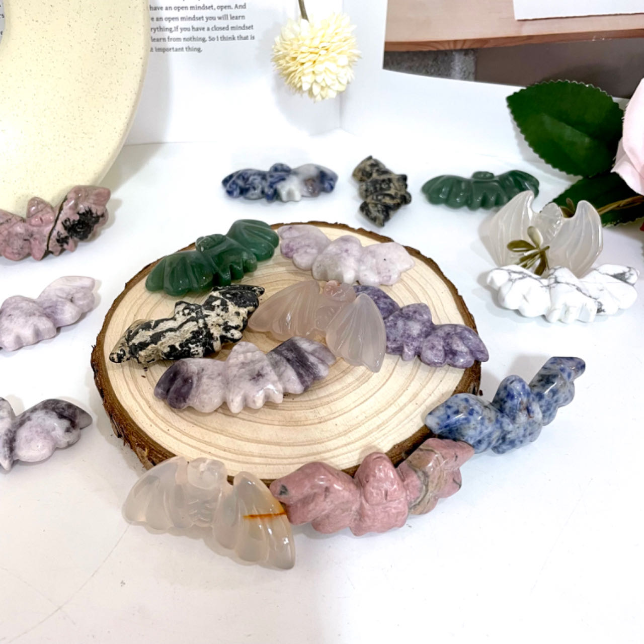 Different Maerail Bat High Quality Natural Crystals Set (Stochastic 5pc) From IG Crystal