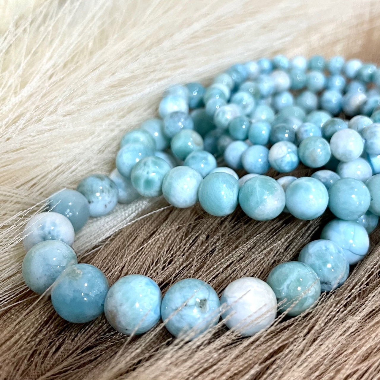 Larimar Bracelet 6mm 7mm 8mm 9mm 10mm Energy Healing Crystals Jewelry for Women DIY Bracelet From IG Crystal