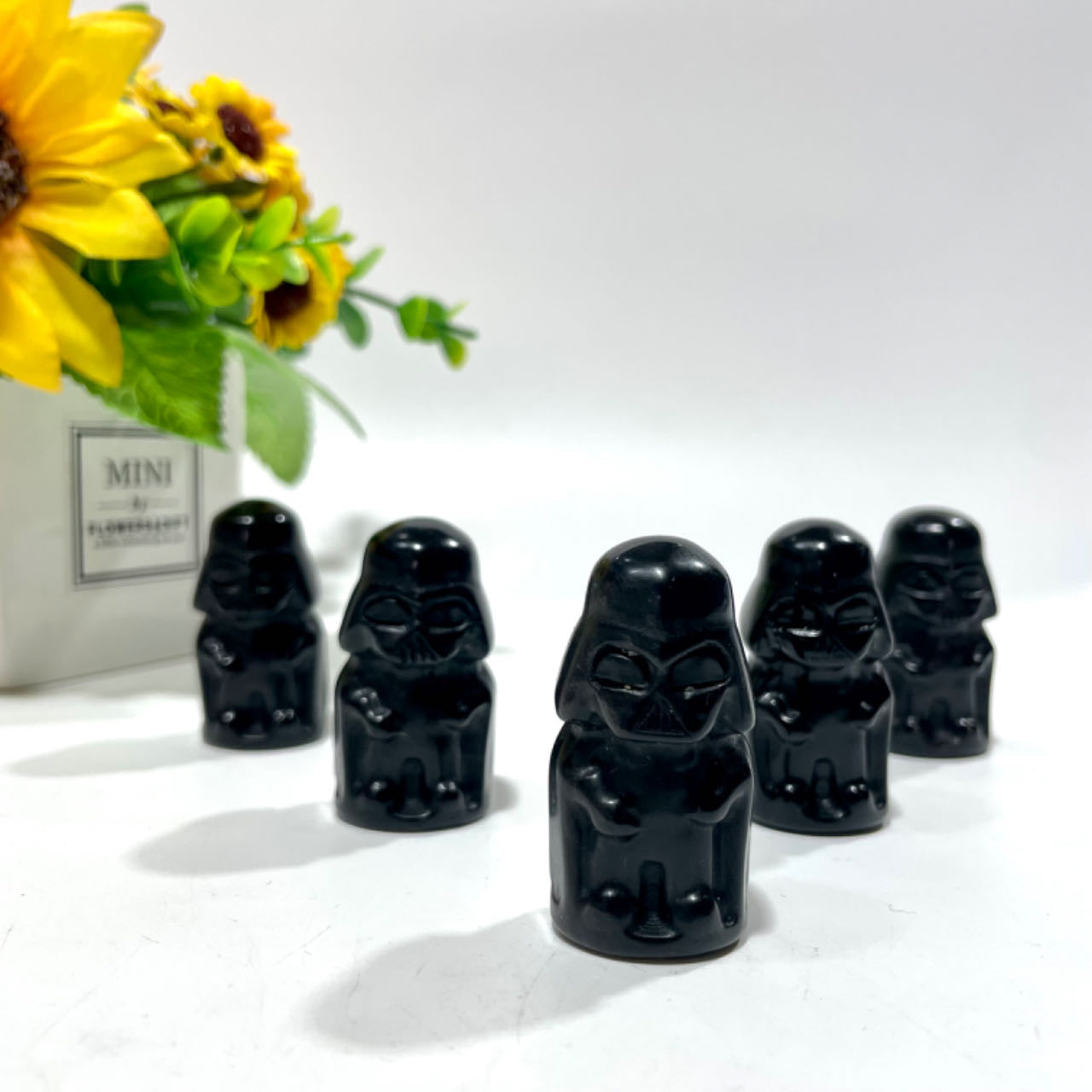 5 Counts Black Obsidian Knight Crystal Carving Healing Crystal Gem Reiki Healing Home Decor Crystal Jewelry Shop Pretty Crystals From IG Crystal