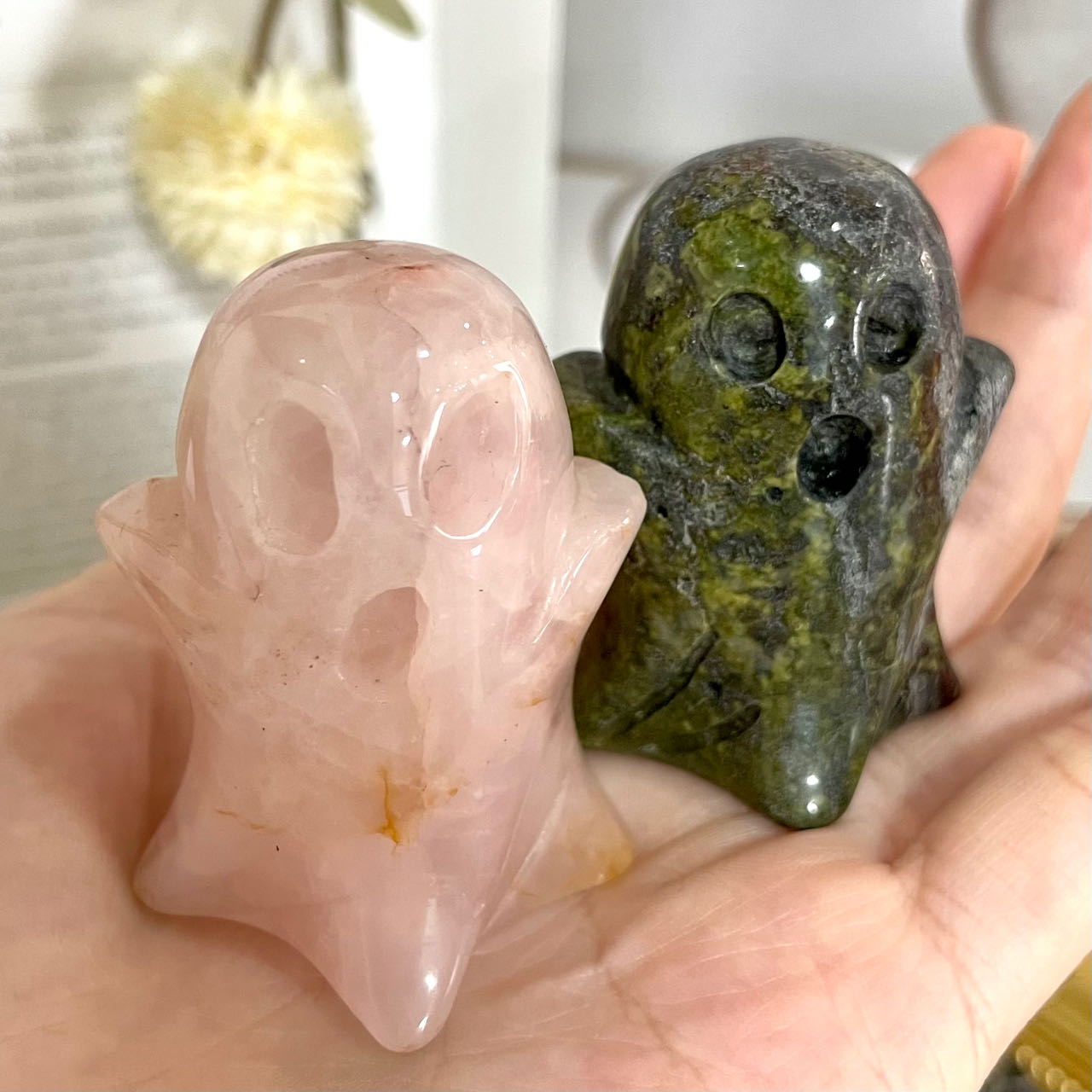 Different Maerail Small Ghost Crystal Rose Quartz Dragon Blood Red Jasper Stochastic 10PCS From IG Crystal
