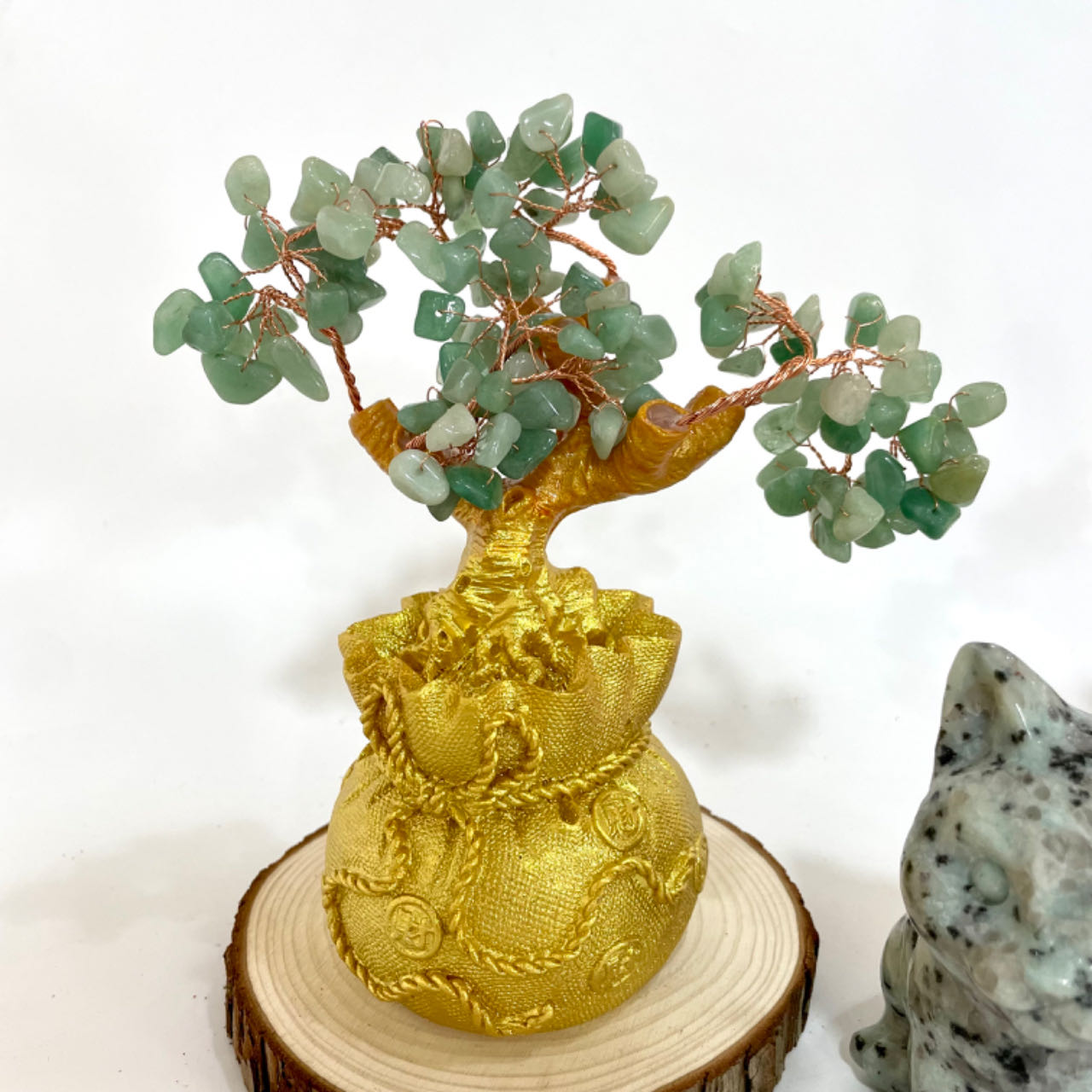 Money Tree Yellow Crytal Amethyst Rose Quartz Green Flourite Healing Crystals and Stones Tree for Home and Office Desk Decoration From IG Crystal