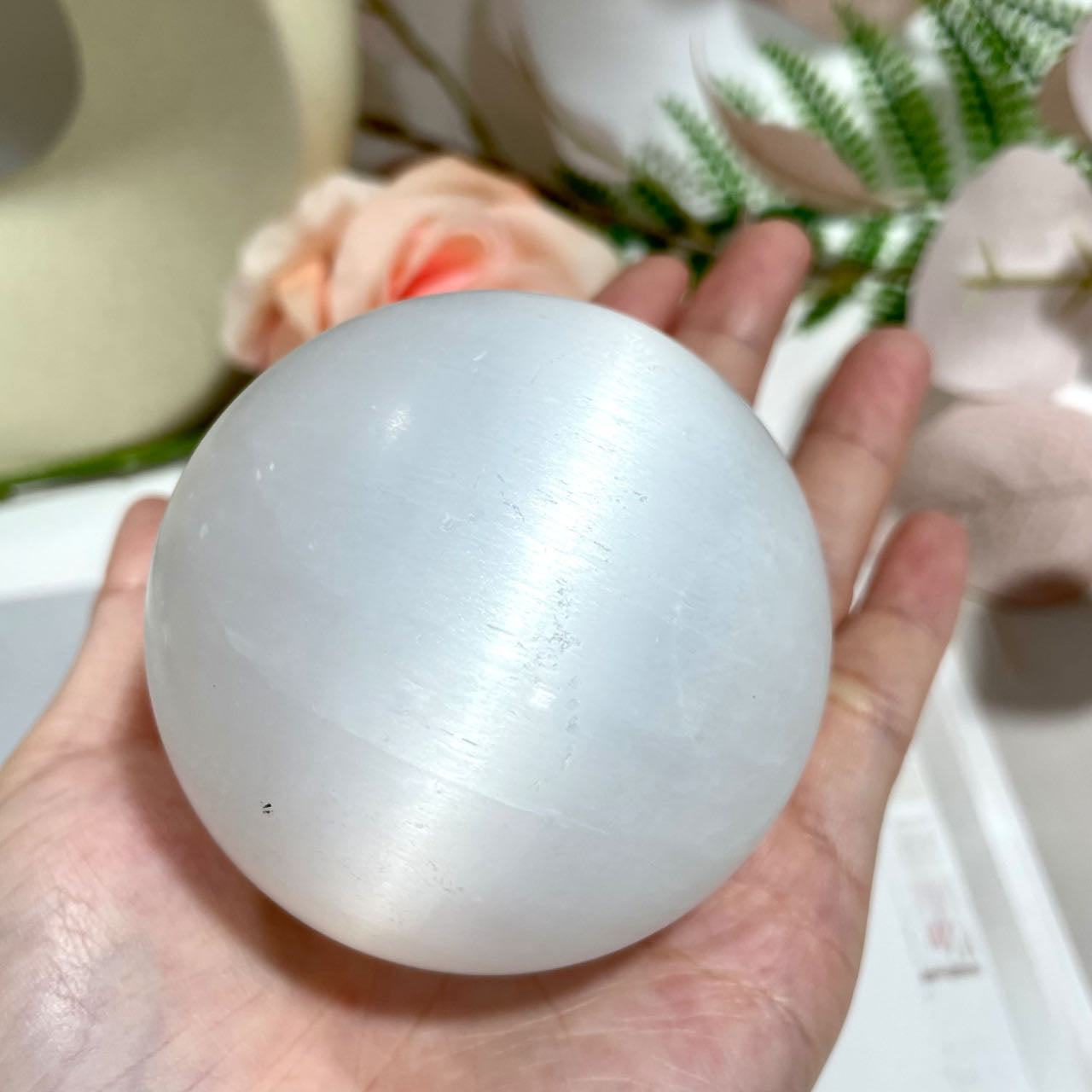 Selenite Ball 60~80mm Healing Stone Home Decoration From IG Crystal