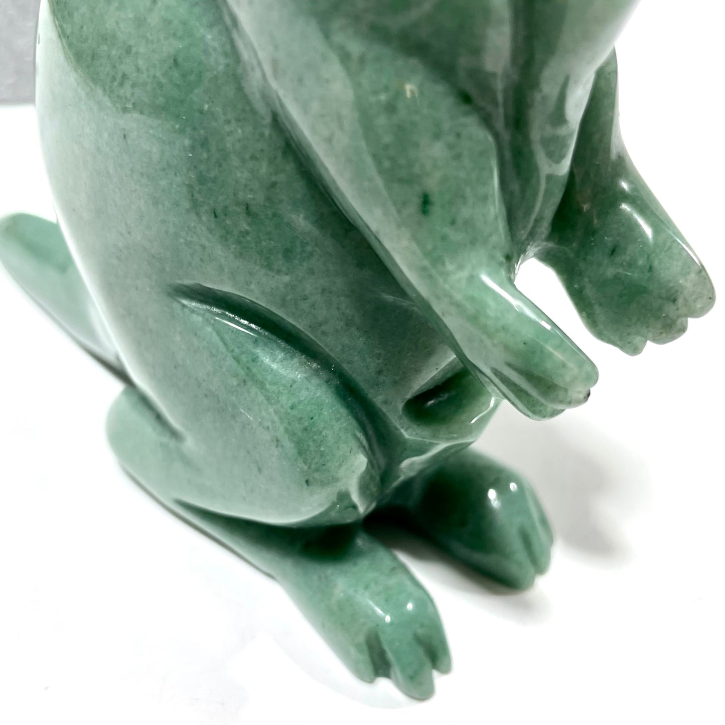 1 Count Green Aventurine Kangaroo Crystal Carving Healing Stones Natural Stone Chakra Balancing Reiki Home Office Decor From IG Crystal