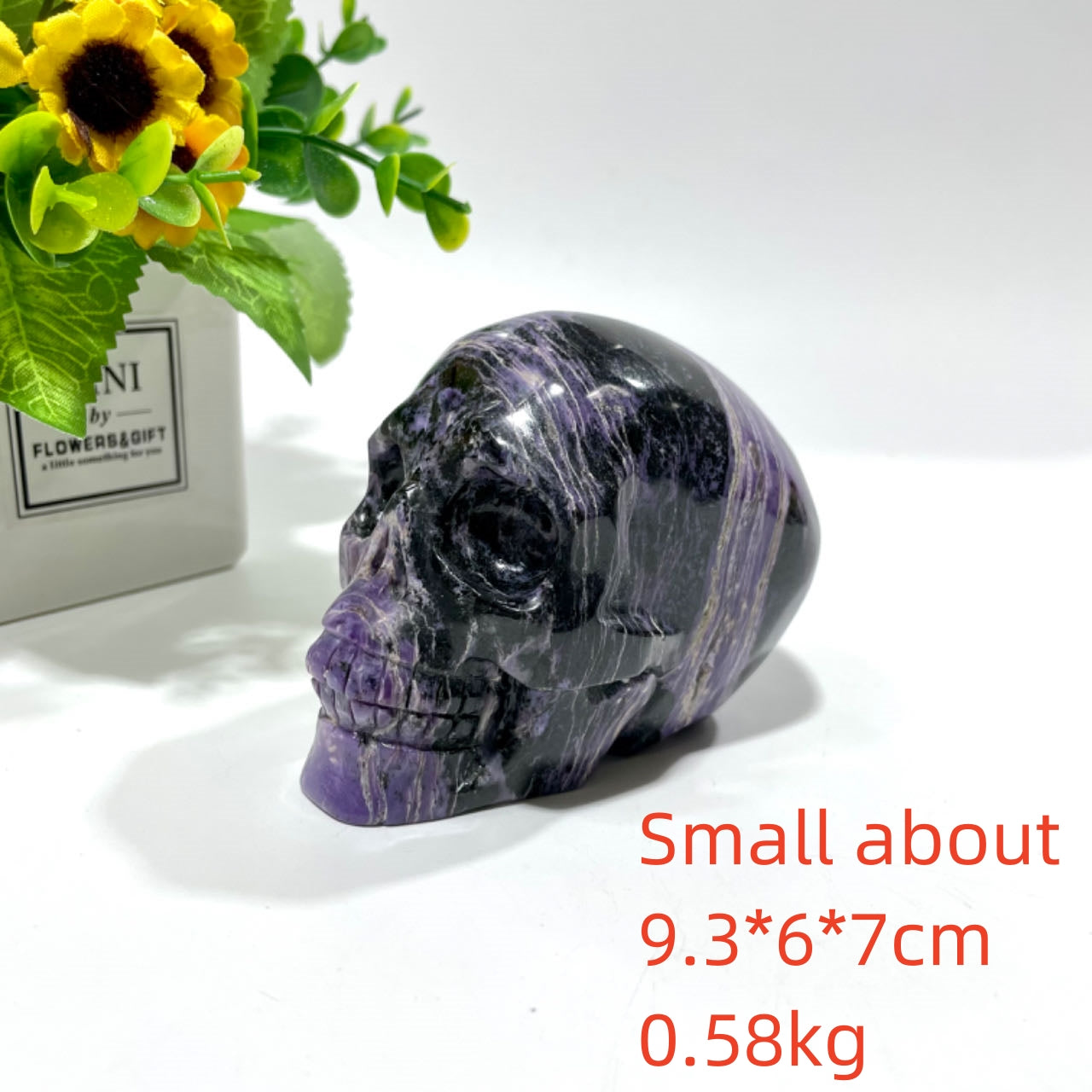 1 Count Big Charoite Skull Healing Crystal Gem Reiki Healing Home Decor Crystal Jewelry Shop Pretty Crystals From IG Crystal