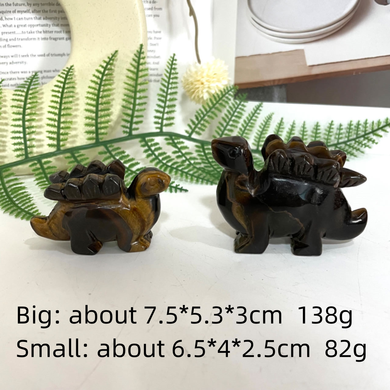Small Yellow Tiger Eyes Animals Crystal Fish Dolphin Chicken Elephant Dinosaur Wolf Shark Tortoise Healing Stone Home Decoration From IG Crystal