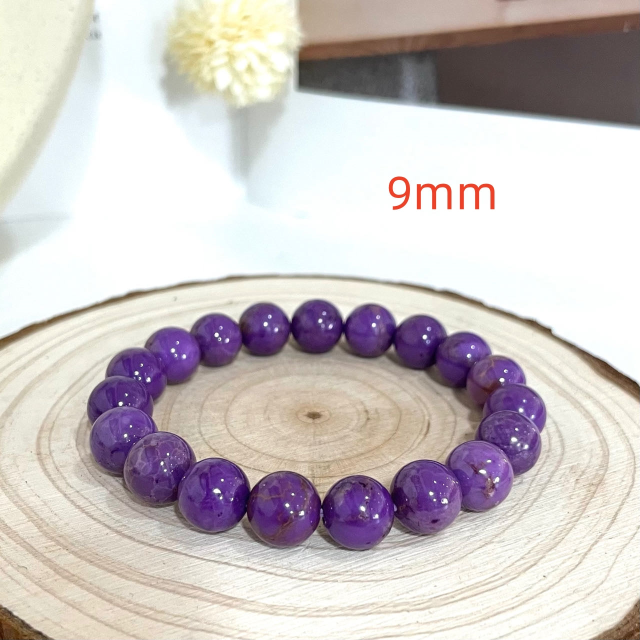 Purple Mica Bracelet 9~12mm Energy Healing Crystals Jewelry for Women DIY Bracelet From IG Crystal