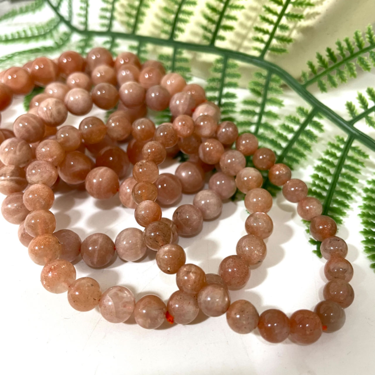 Sunstone Bracelet 7~12mm Energy Healing Crystals Jewelry for Women DIY Bracelet From IG Crystal