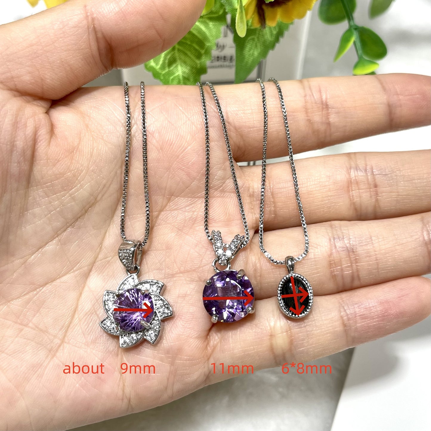 Amethyst Opal Necklace Healing Stones Natural Stone Chakra Balancing Reiki Jewelry For Women And Girl From IG Crystal