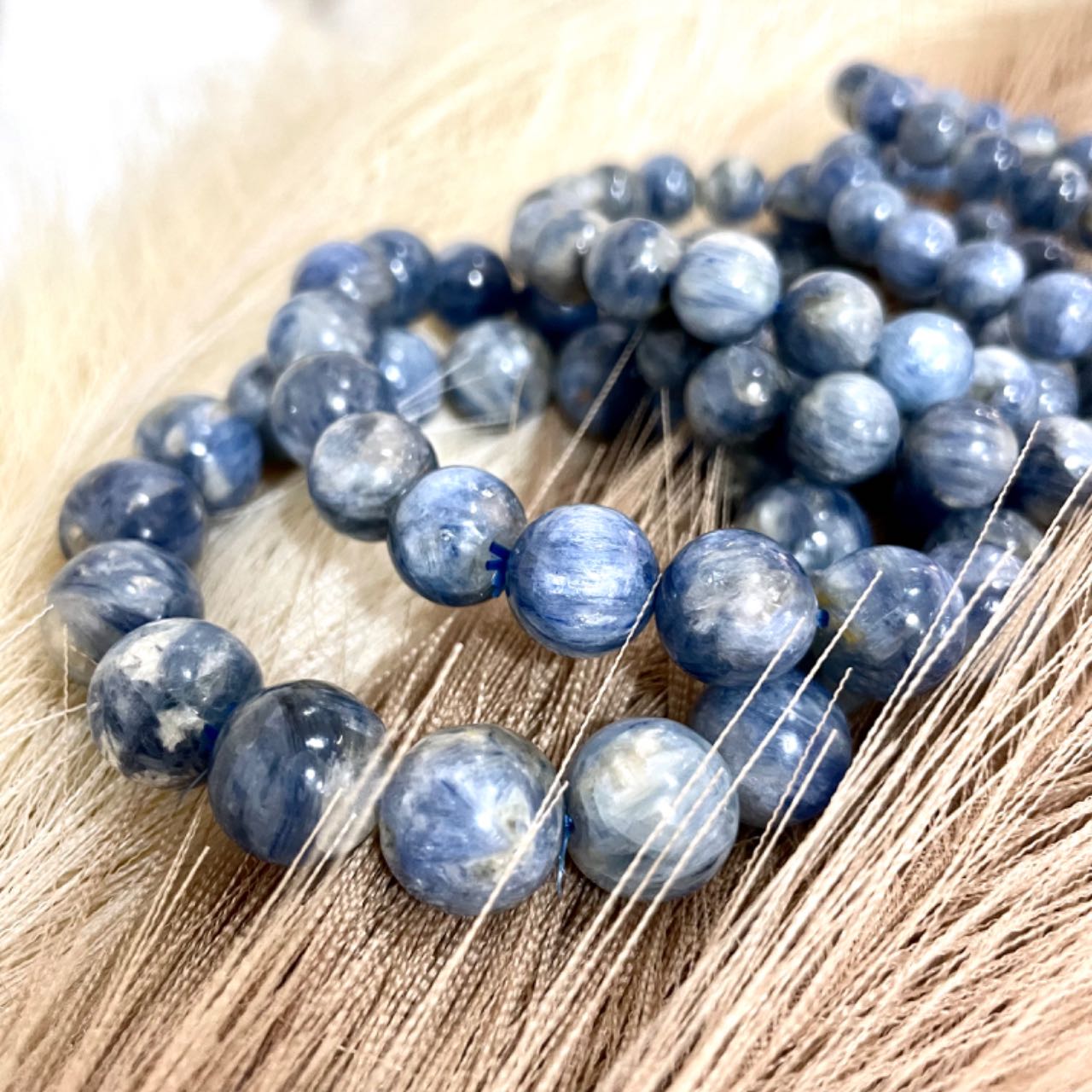 Kyanite Bracelet 8~13mm Energy Healing Crystals Jewelry for Women DIY Bracelet From IG Crystal