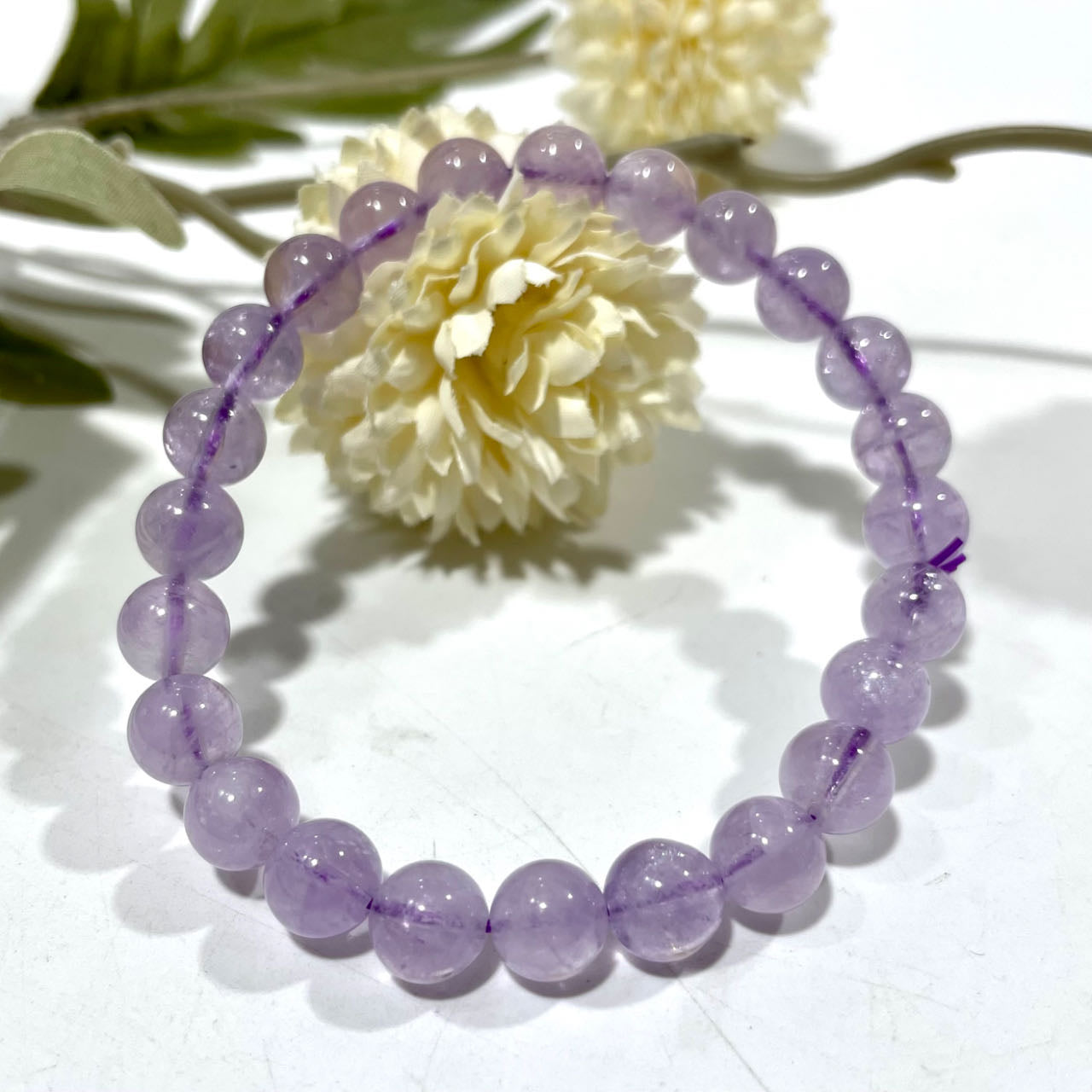 Lavender Quartz Crystal Bracelet 7~12mm Energy Healing Crystals Jewelry for Women DIY Bracelet From IG Crystal