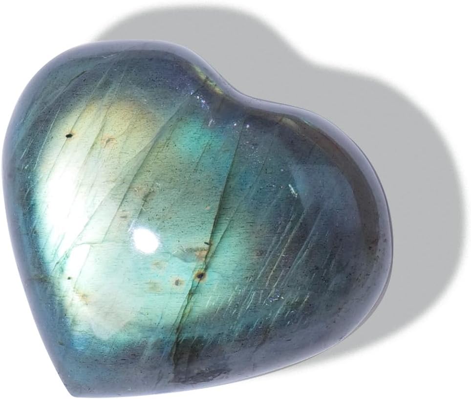 9~10PCS Natural Labradorite Crystal Polished Palm Stone 30-35mm Irregular Shape Heart Love Healing Crystal Moonstone Yoga Meditation From IG Crystal
