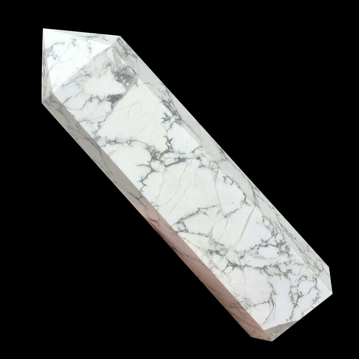 Natural White Turquoise Crystal Wand Obelisk Energy Stone Home Decor Crystal Mineral Crystal Point Collection From IG Crystal