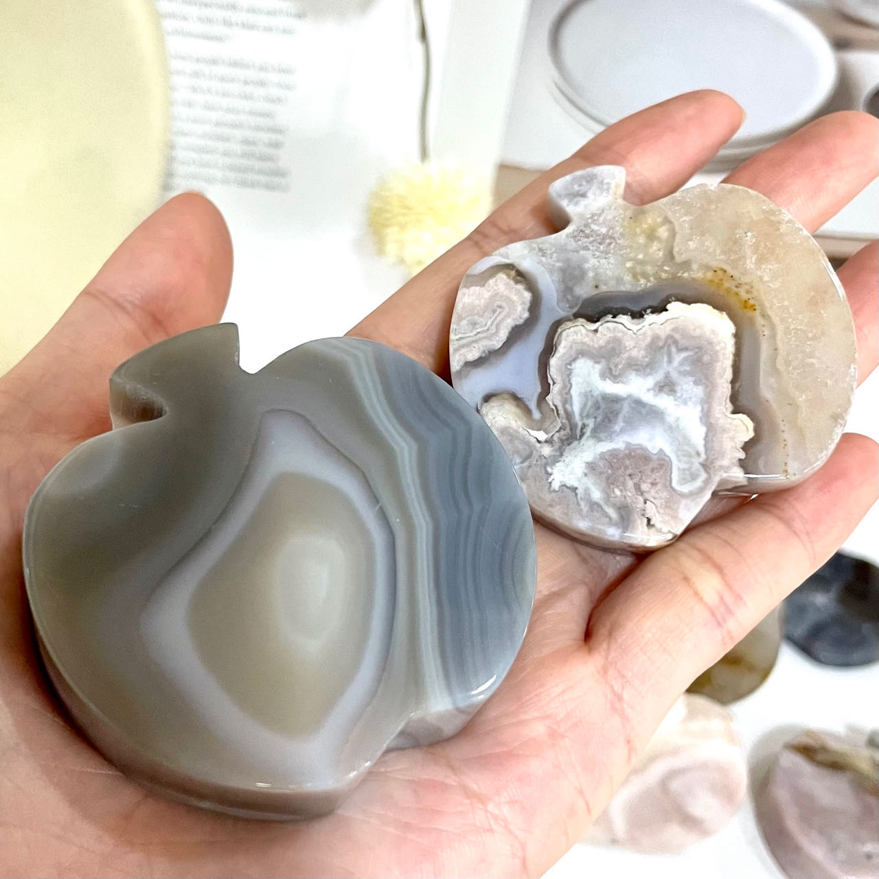 Apple Agate Crystal Healing Stone Stochastic 8~9PCS From IG Crystal