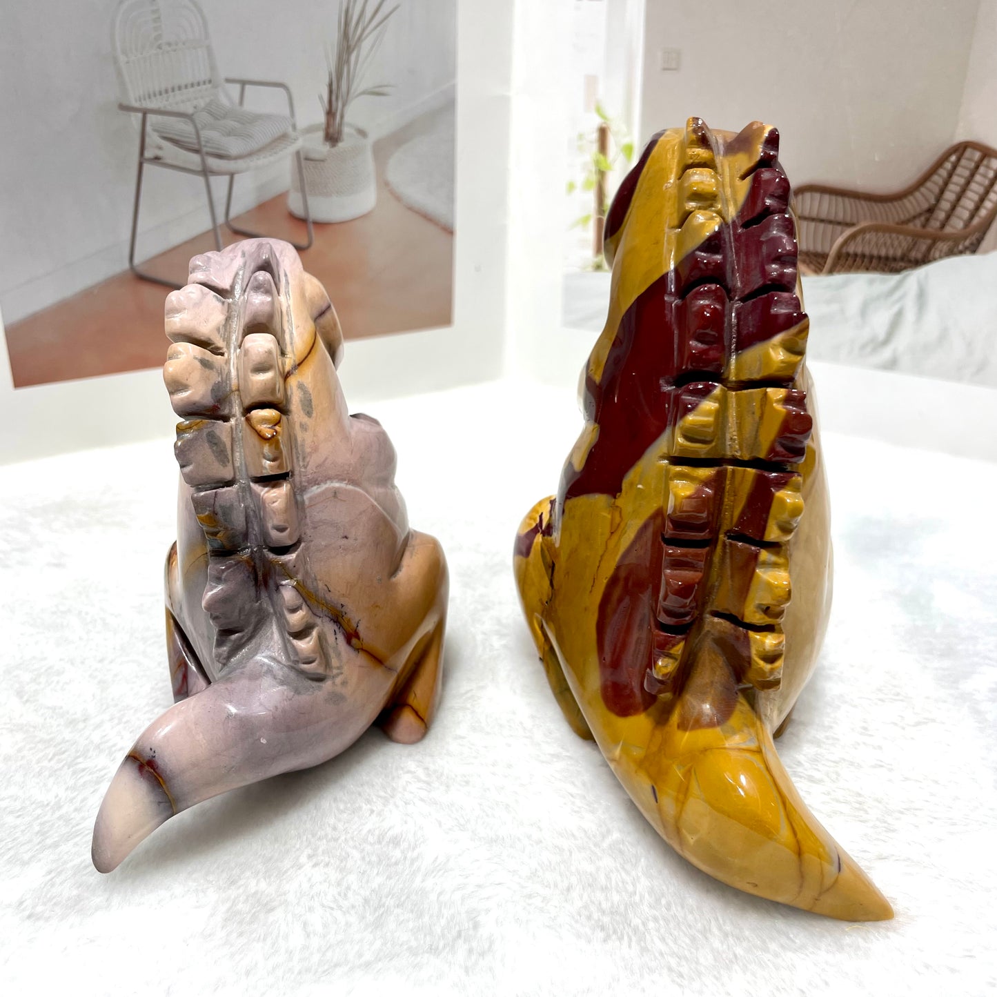 Moonkaite Jasper Dinosaur Crystal Carving Natural Stone Gem Mining Chakra Balancing Reiki Healing Crystal Mystery Crystal Display Crystal Shopping Online Home Office Decor From IG Crystal